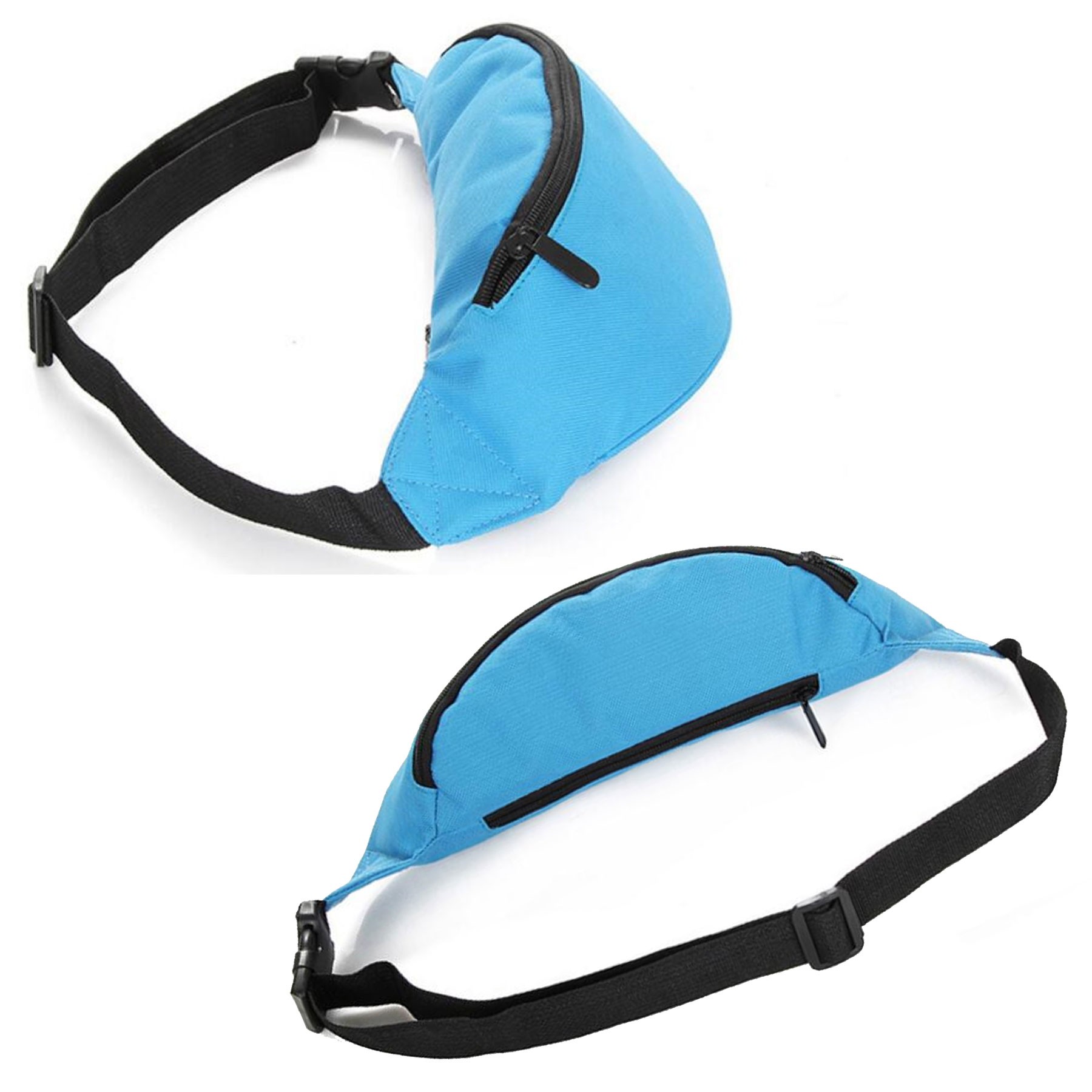Large Crossbody Fanny Pack With 2 Zipper Pockets 3