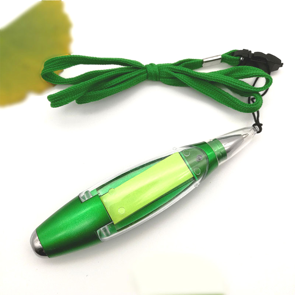 LED multifuncitional sticky note 1.0mm ballpoint pen with lanyard 4