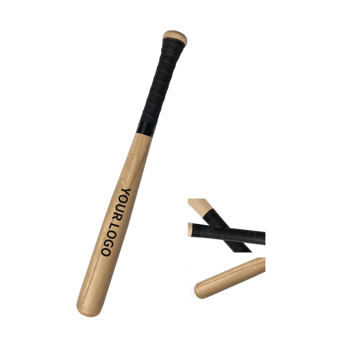 Wood Baseball Bat with Smooth Finish and Balanced Weight 2