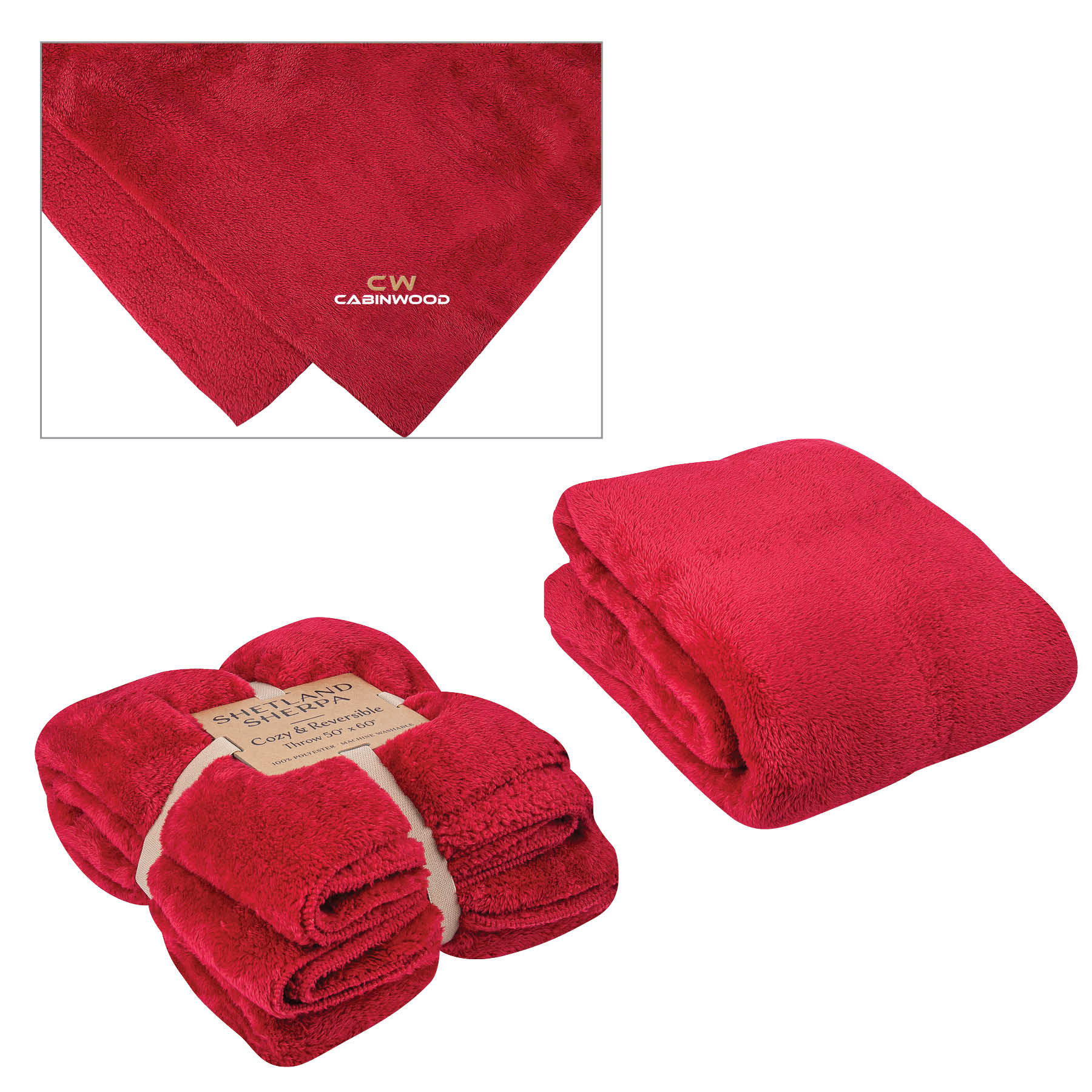 Shetland Sherpa 50 x 60 Reversible Blanket 22