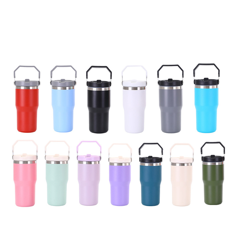 20 oz Stainless Steel Tumbler W/ Straw 7