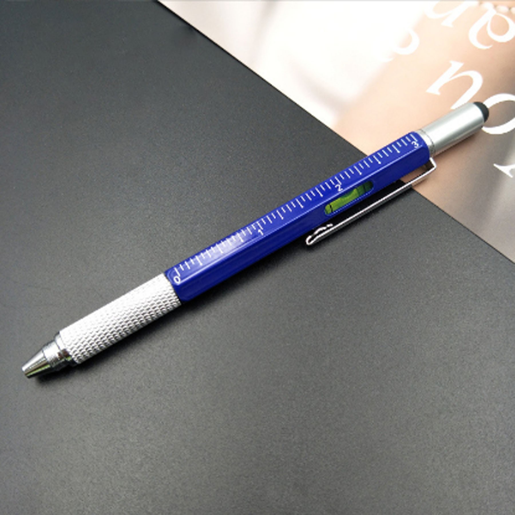 6 in 1 Metal Multi-functional Tool Ballpoint Pen 4