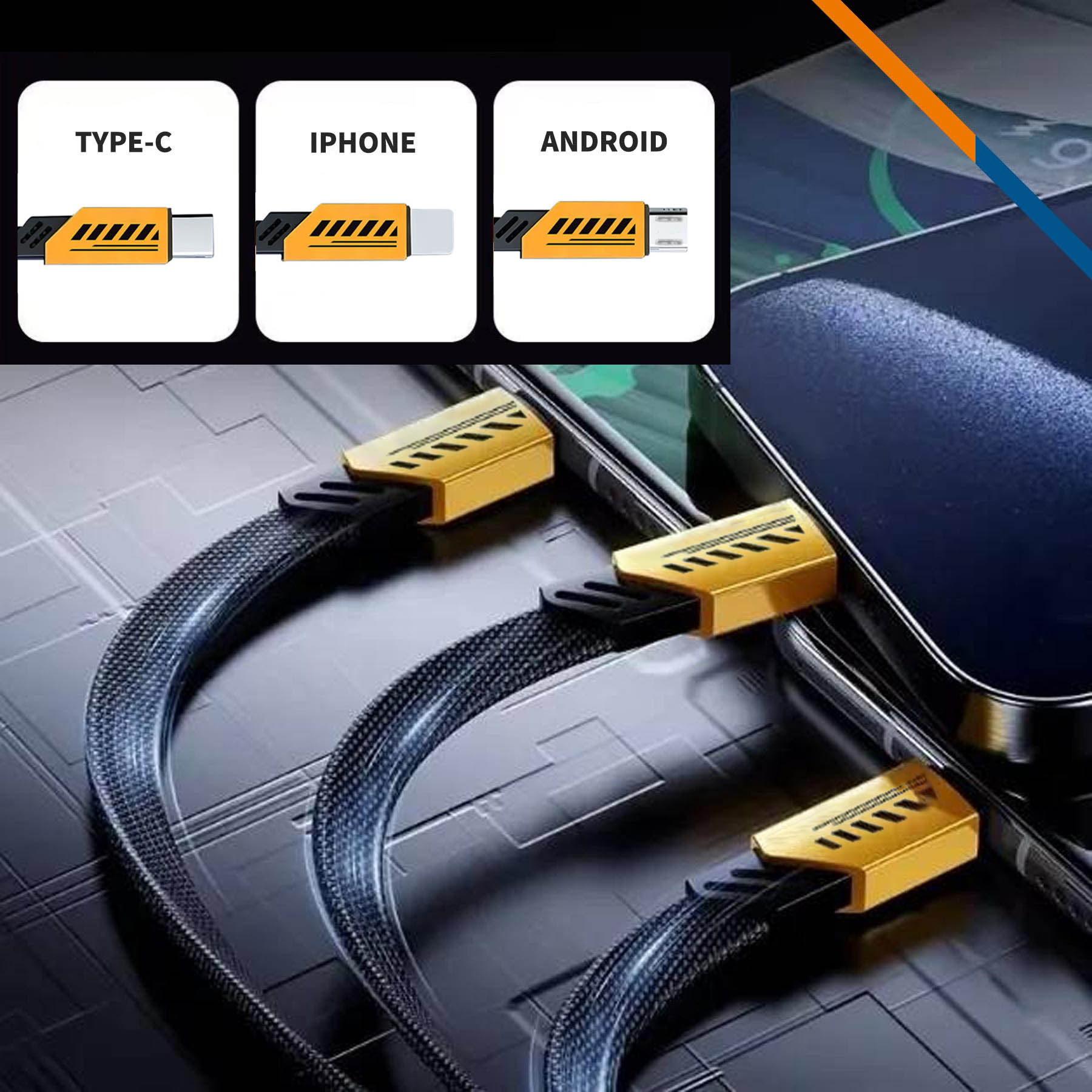 Jessie 5in1 Fast Charging Cable 3