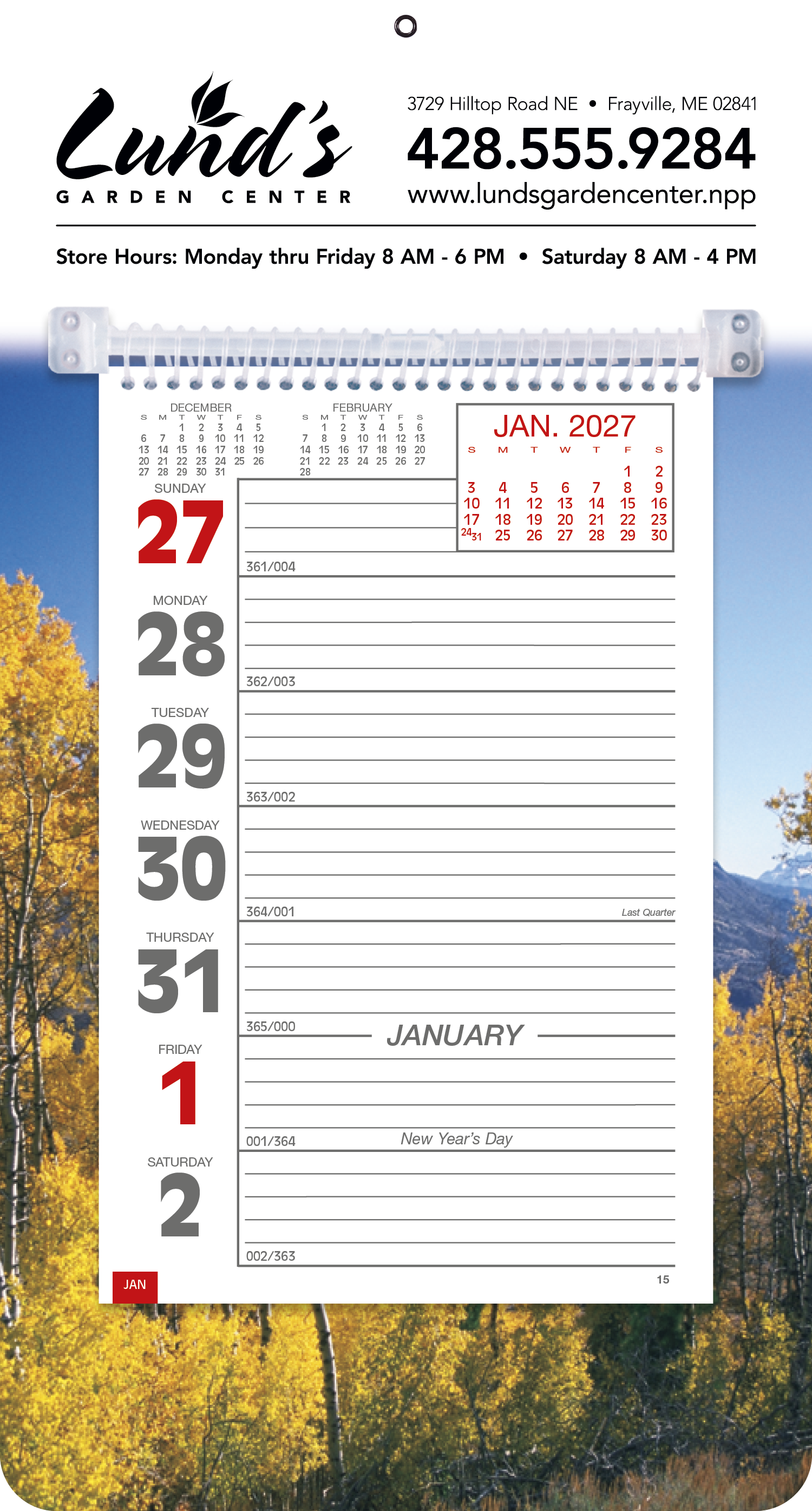 Triumph® Calendars Full-Color Weekly Memo Calendar 24
