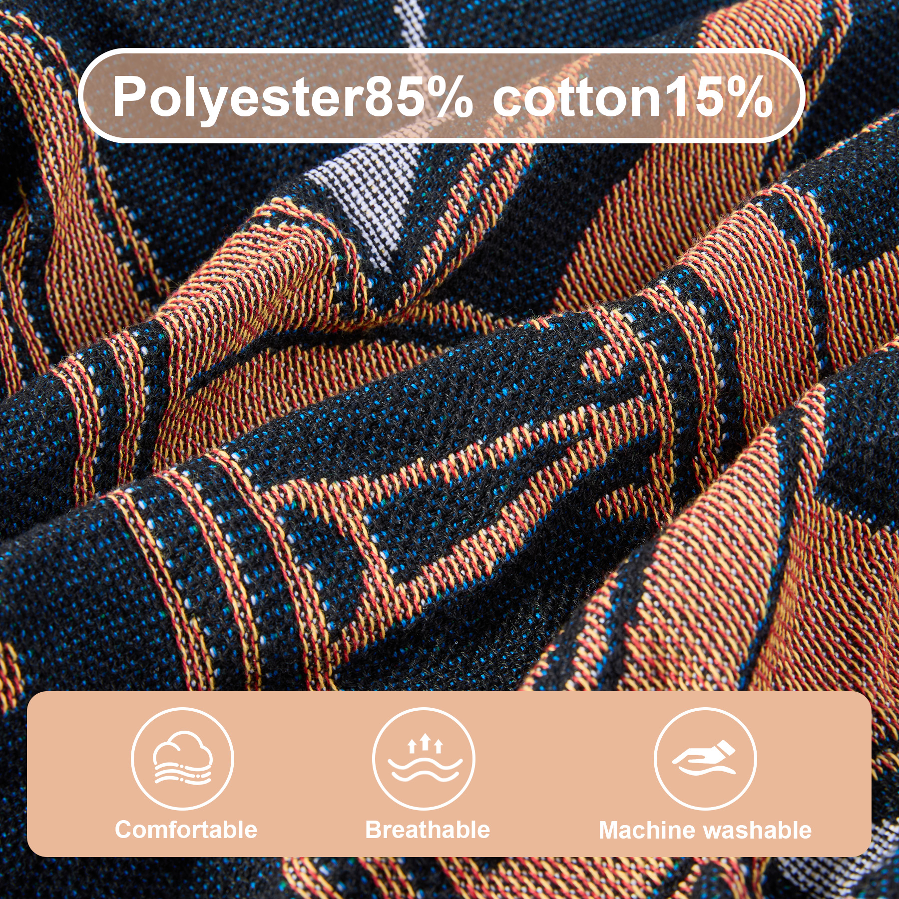 Woven Tapestry Throw Blanket -50" X 62" 8