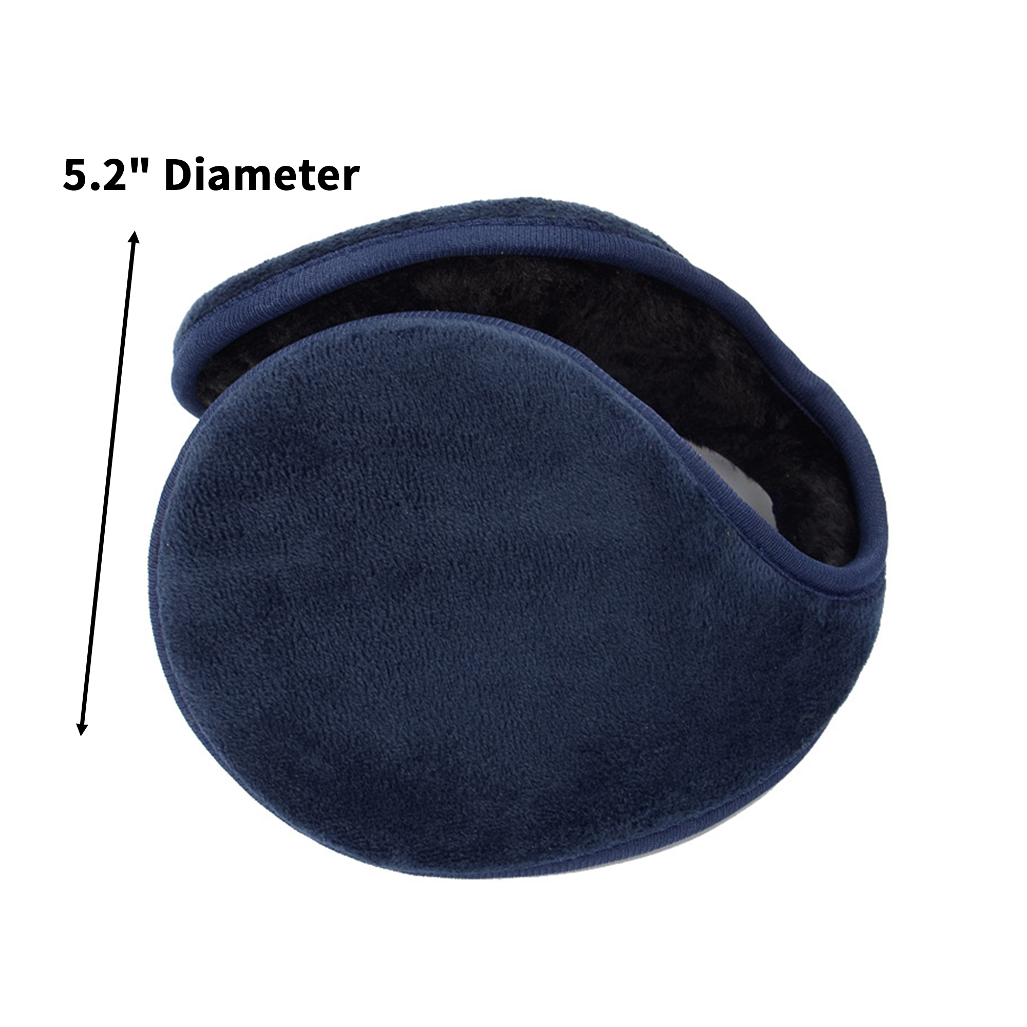 Premium Fleece Ear Muffs Wind Shield Design 2