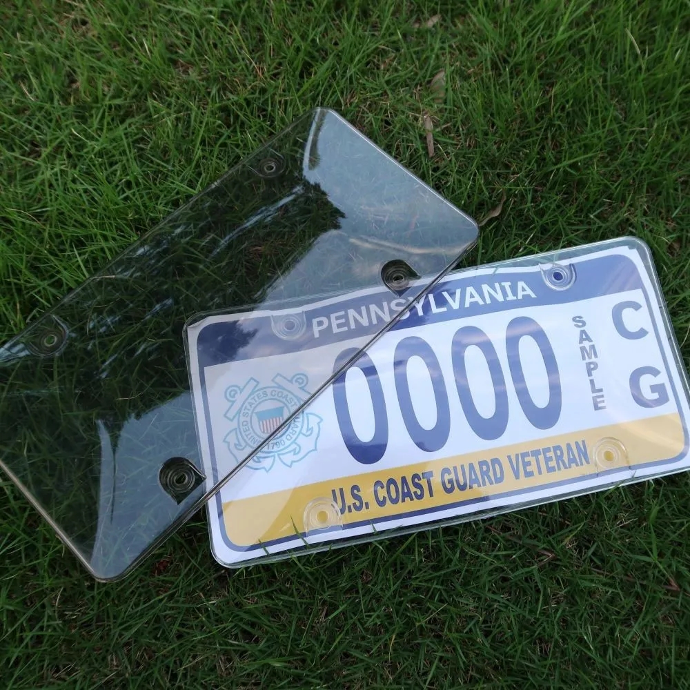 Clear License Plate Cover 2