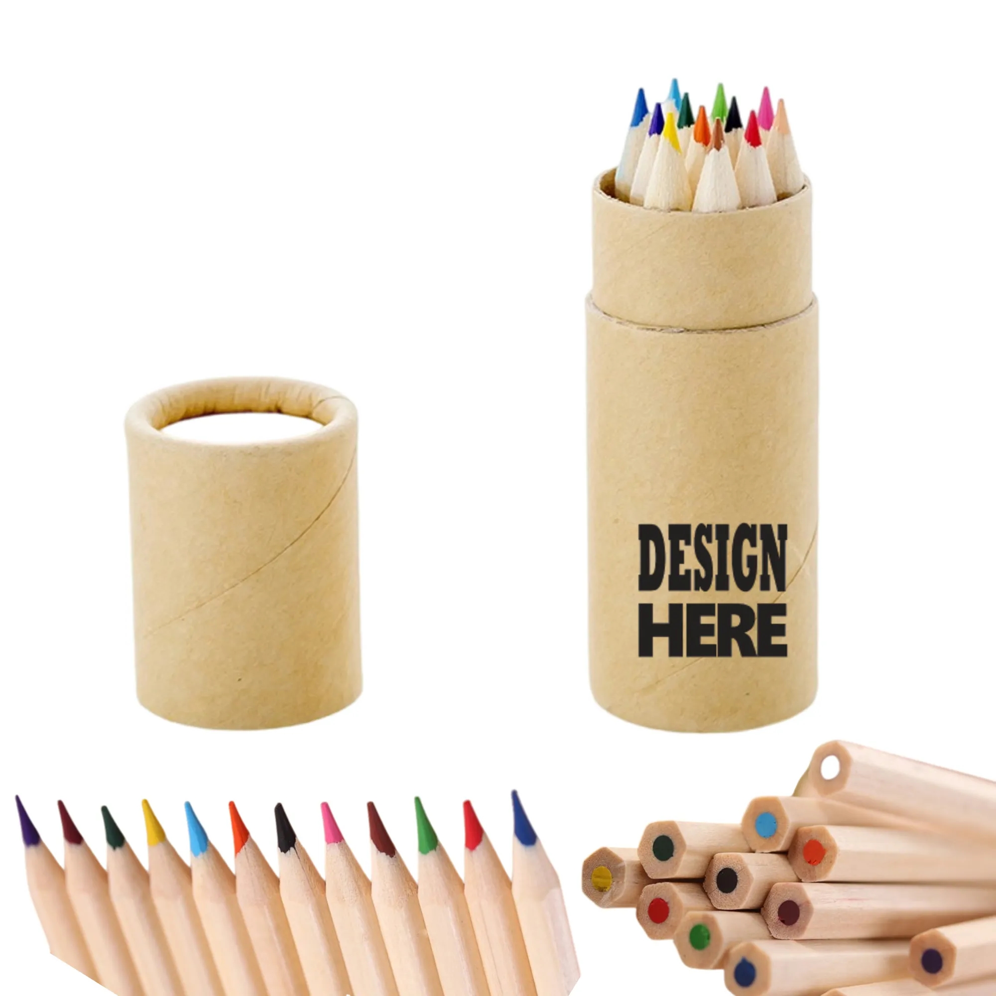 12 Mini Colored Pencil Set 1