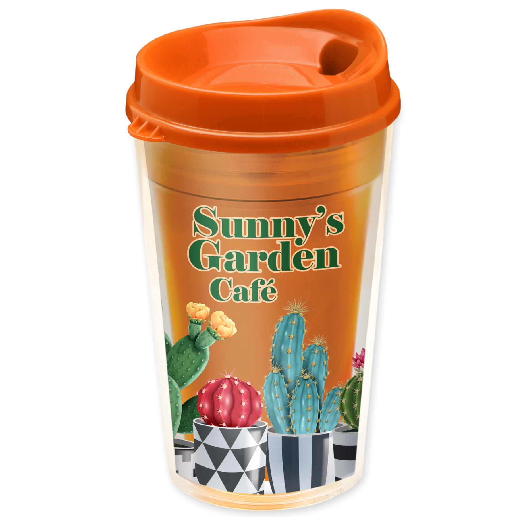 16 oz. Transparent Sentinel Tumbler with Auto Sip and Clear insert 3