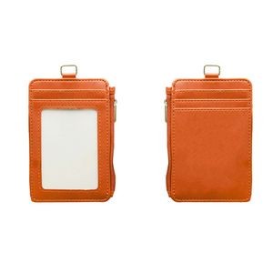PU Leather Card Holder With Zip Pocket 5