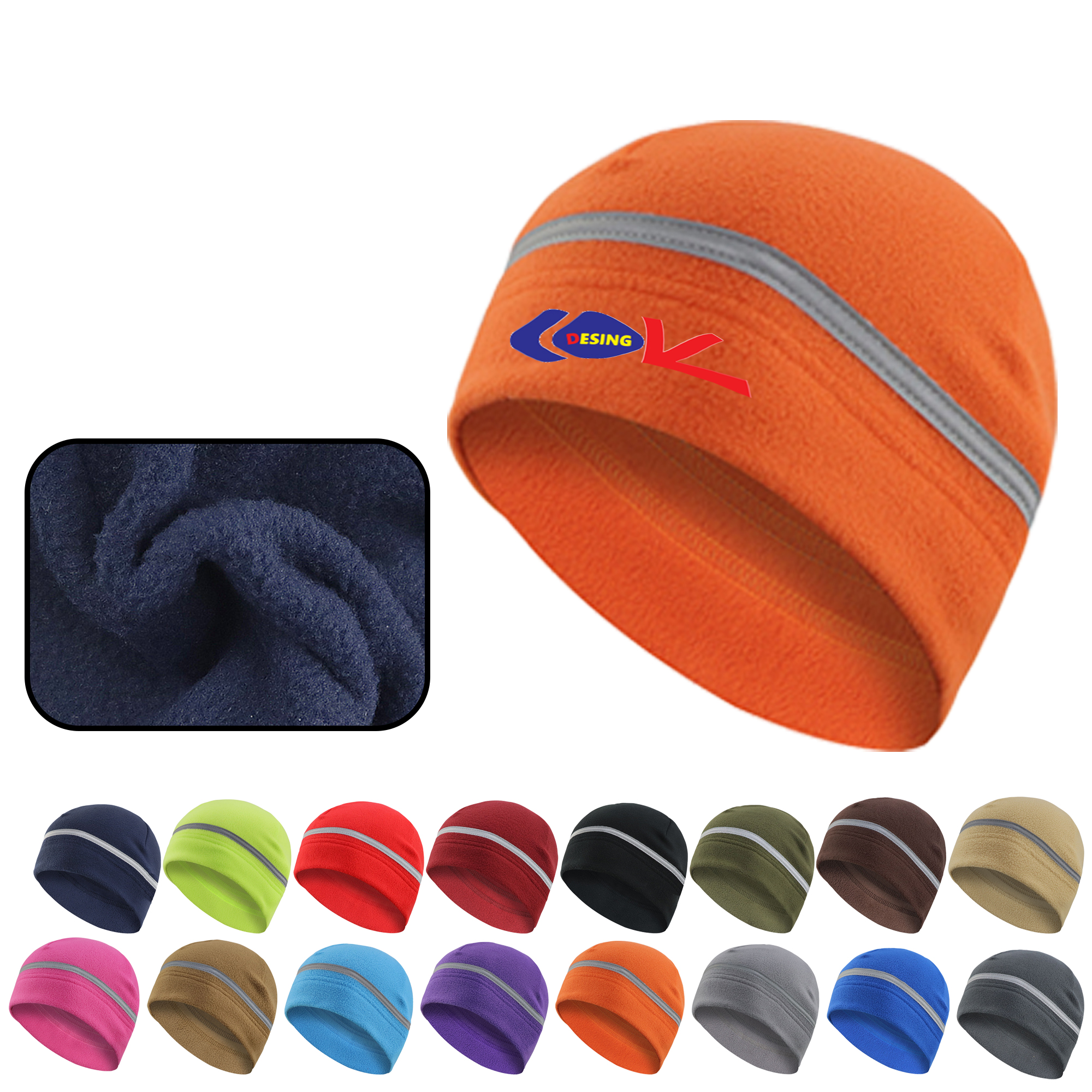 MOQ 20 PCS Polar Fleece Beanie 2