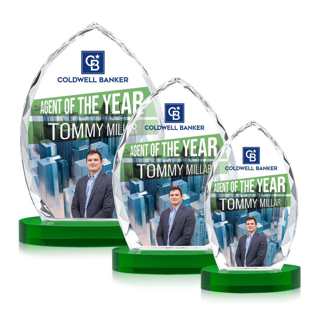 Wilton VividPrint™ Award on Alberton Base - Green 8