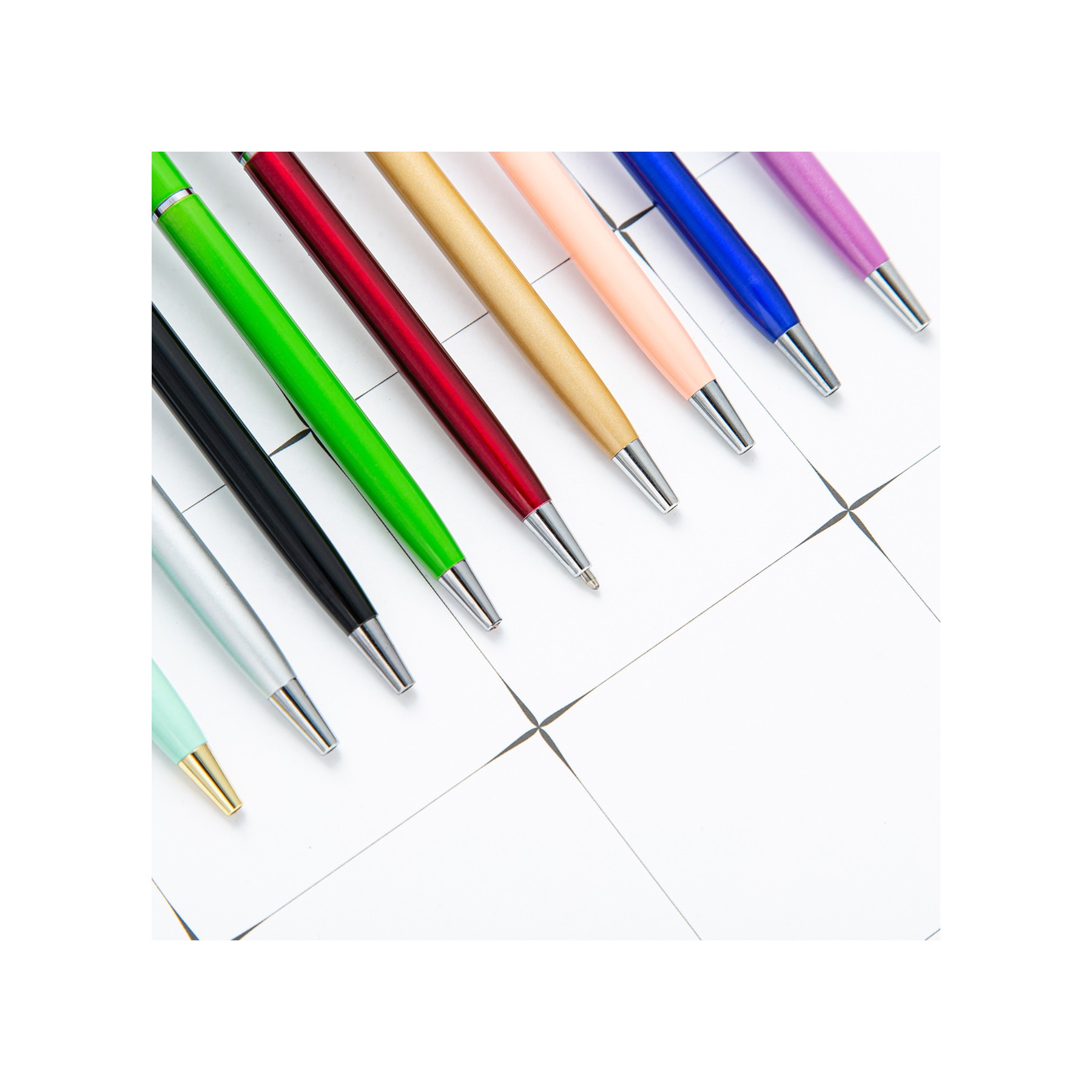 Metal Slim Twist Ballpoint Pen 10