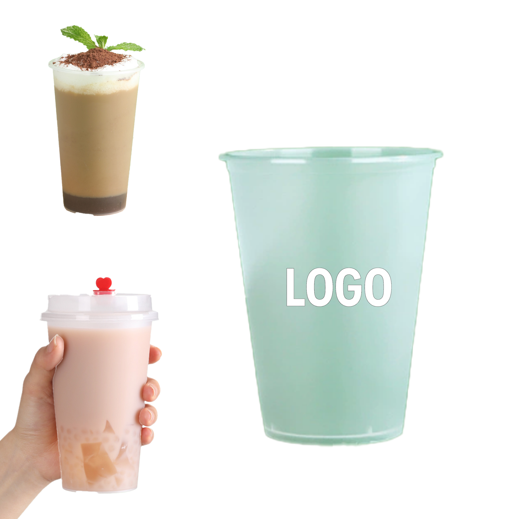 Frosted PP Plastic Cup 14oz 2