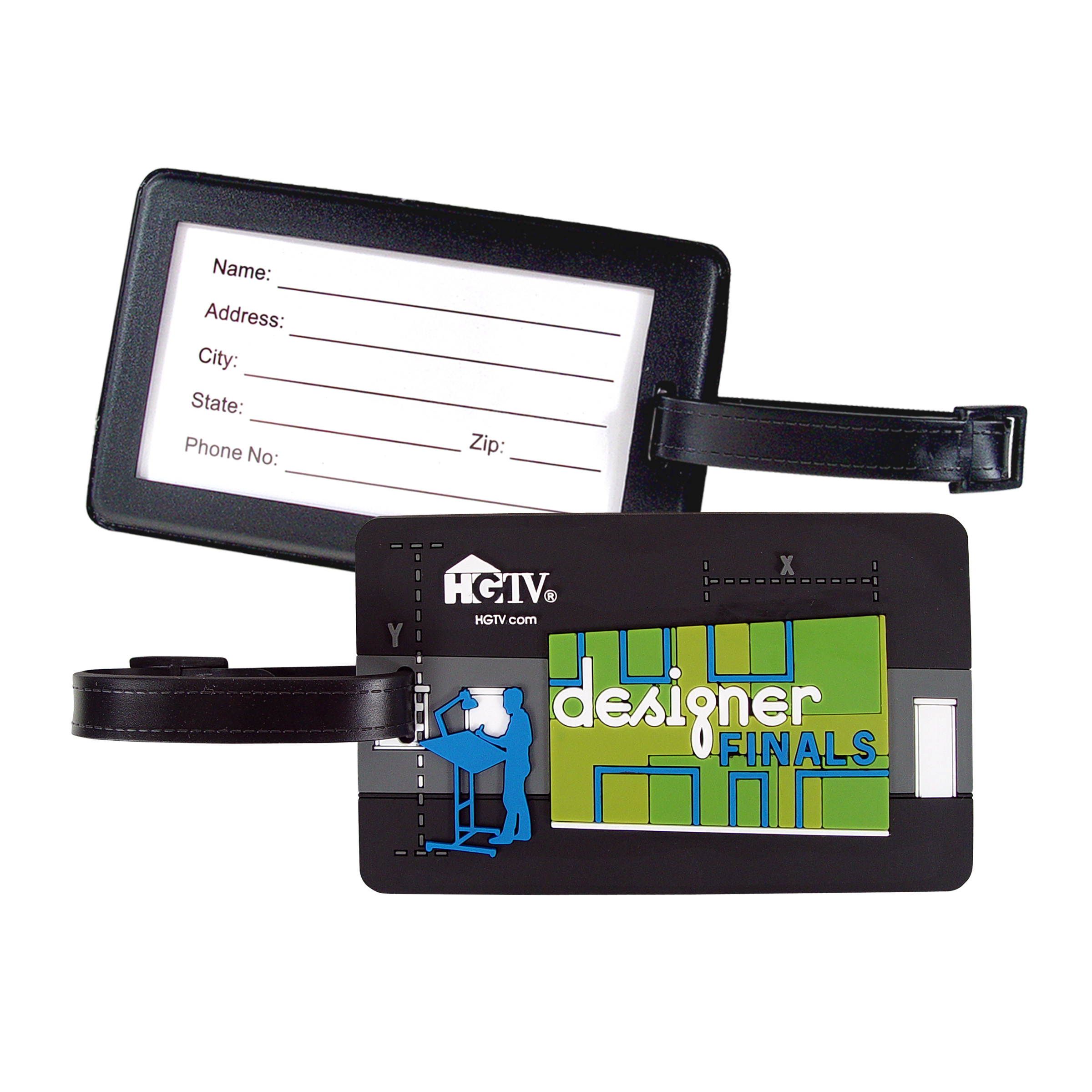 Custom PVC Luggage Tags (Paper Insert) 13