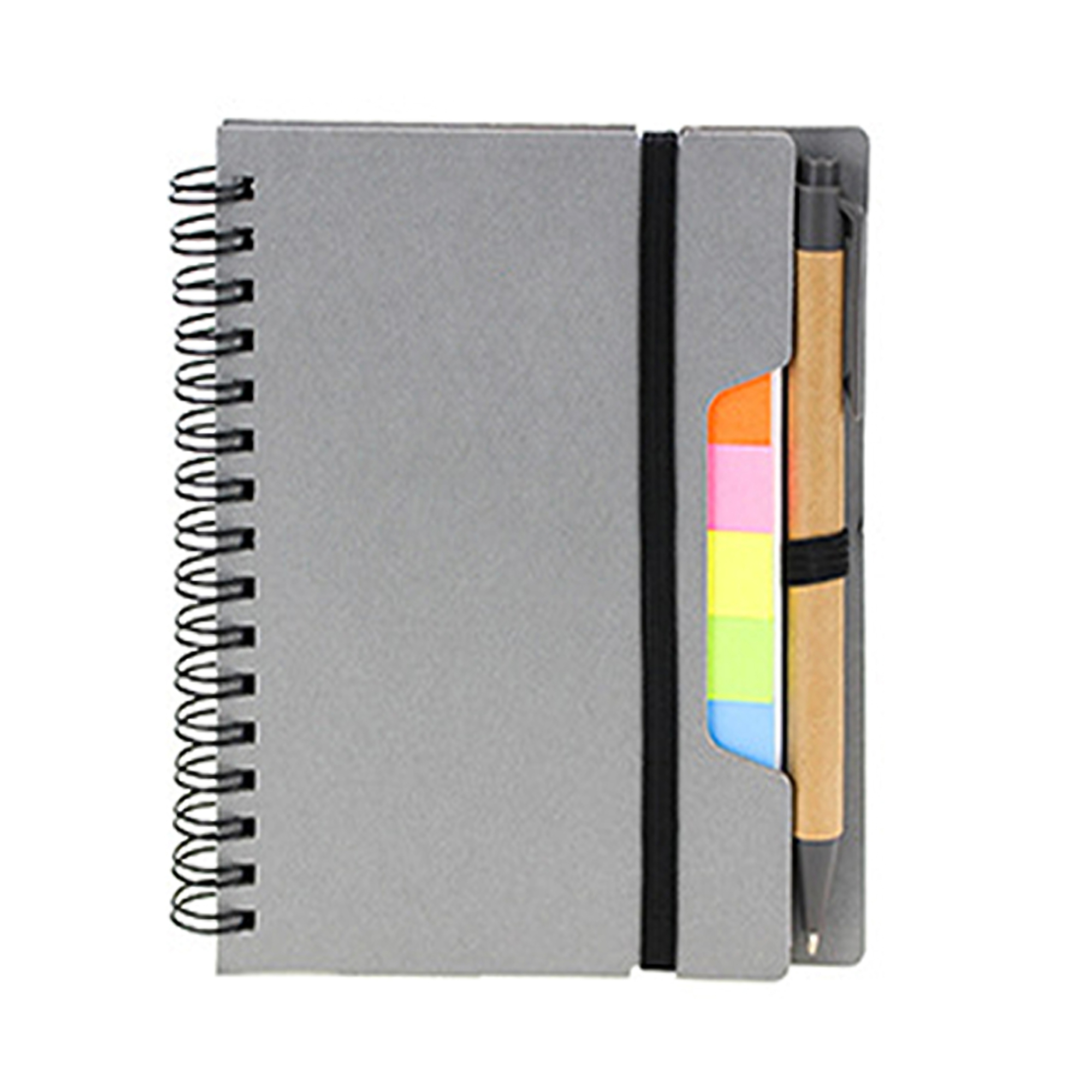 Kraft Notebook w/Sticky Flags And Pen 2