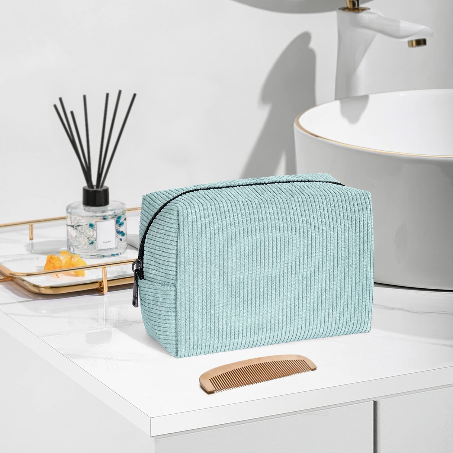 Corduroy Cosmetic Bag 10