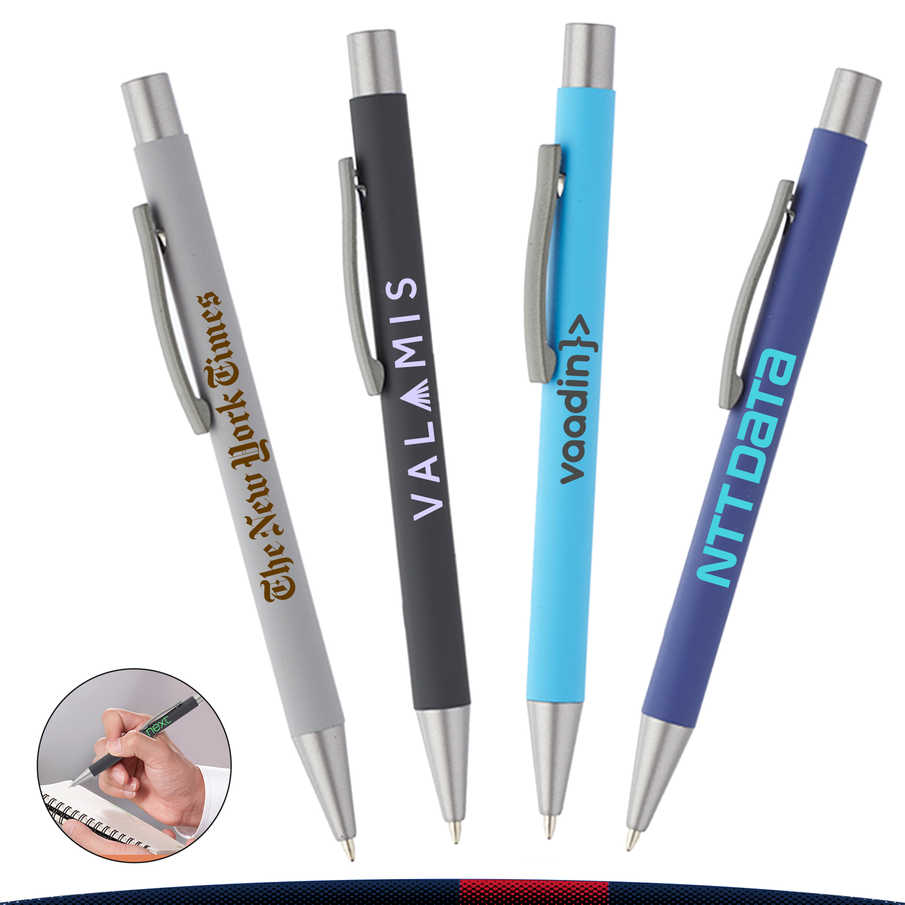 Rubber Coated Metal Pen 8