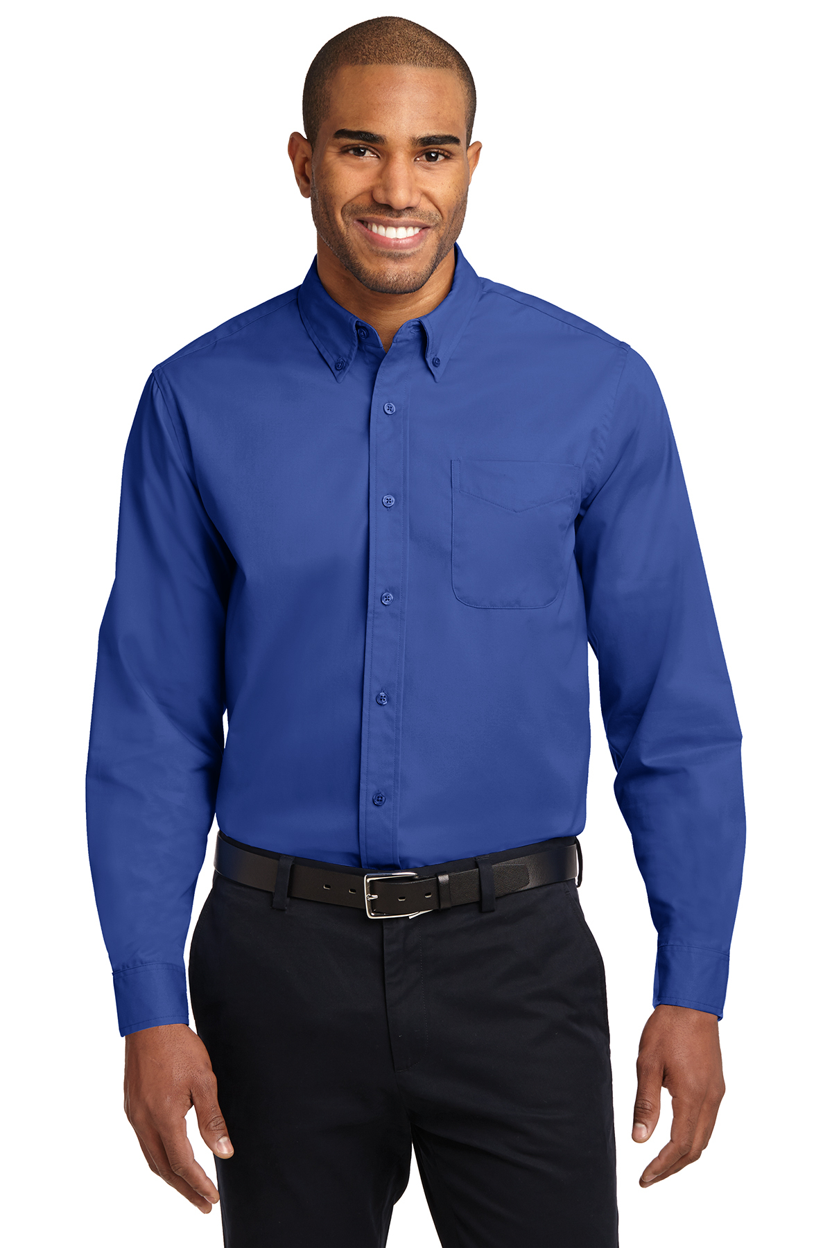 Men's Long Sleeve Oxford Button-Down Easy Care Shirts 3