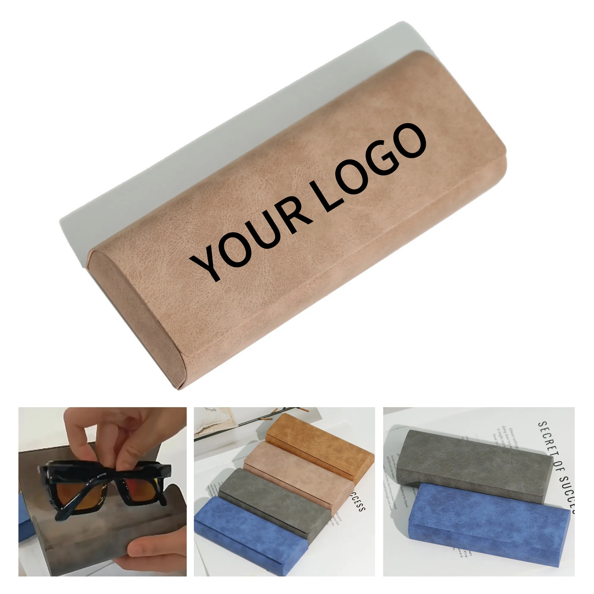 Leather Glasses Case Hardshell 2