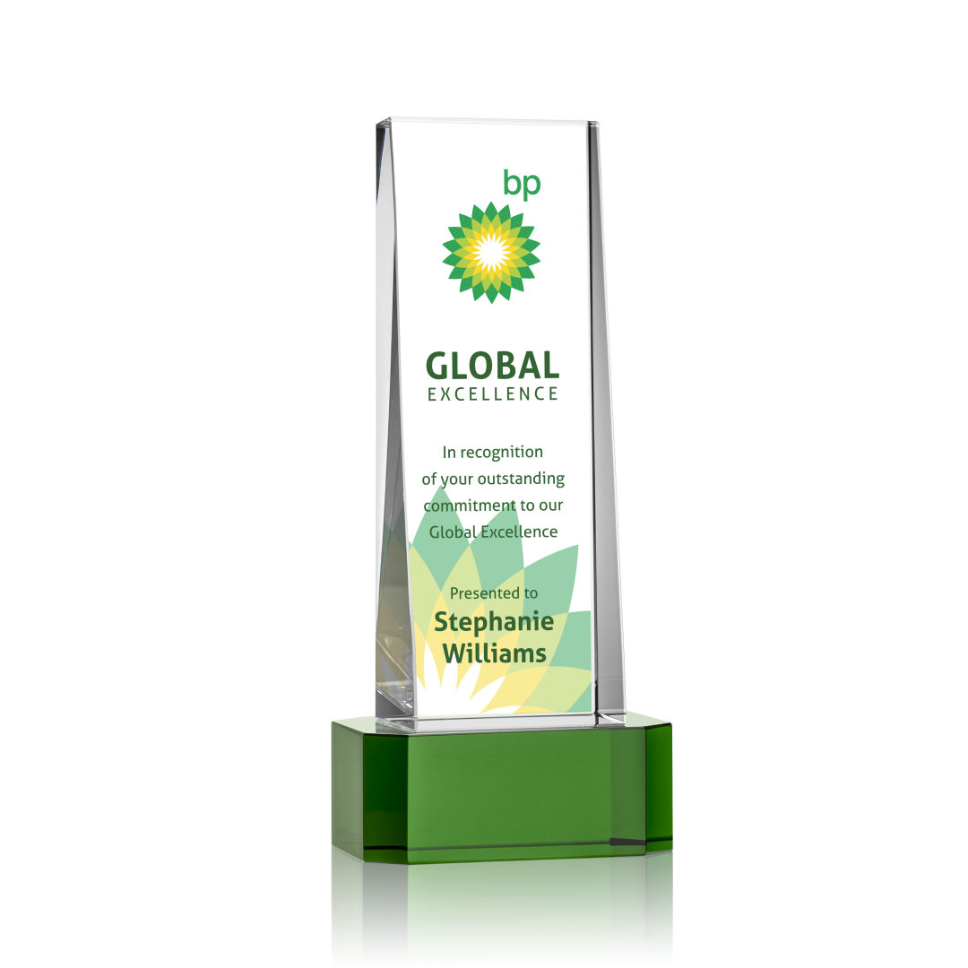 Milnerton VividPrint™ Award on Base - Green 2