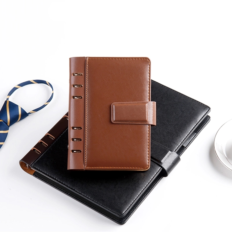 PU Leather A6/A5 Business Travel Journal Binder Notebook 14
