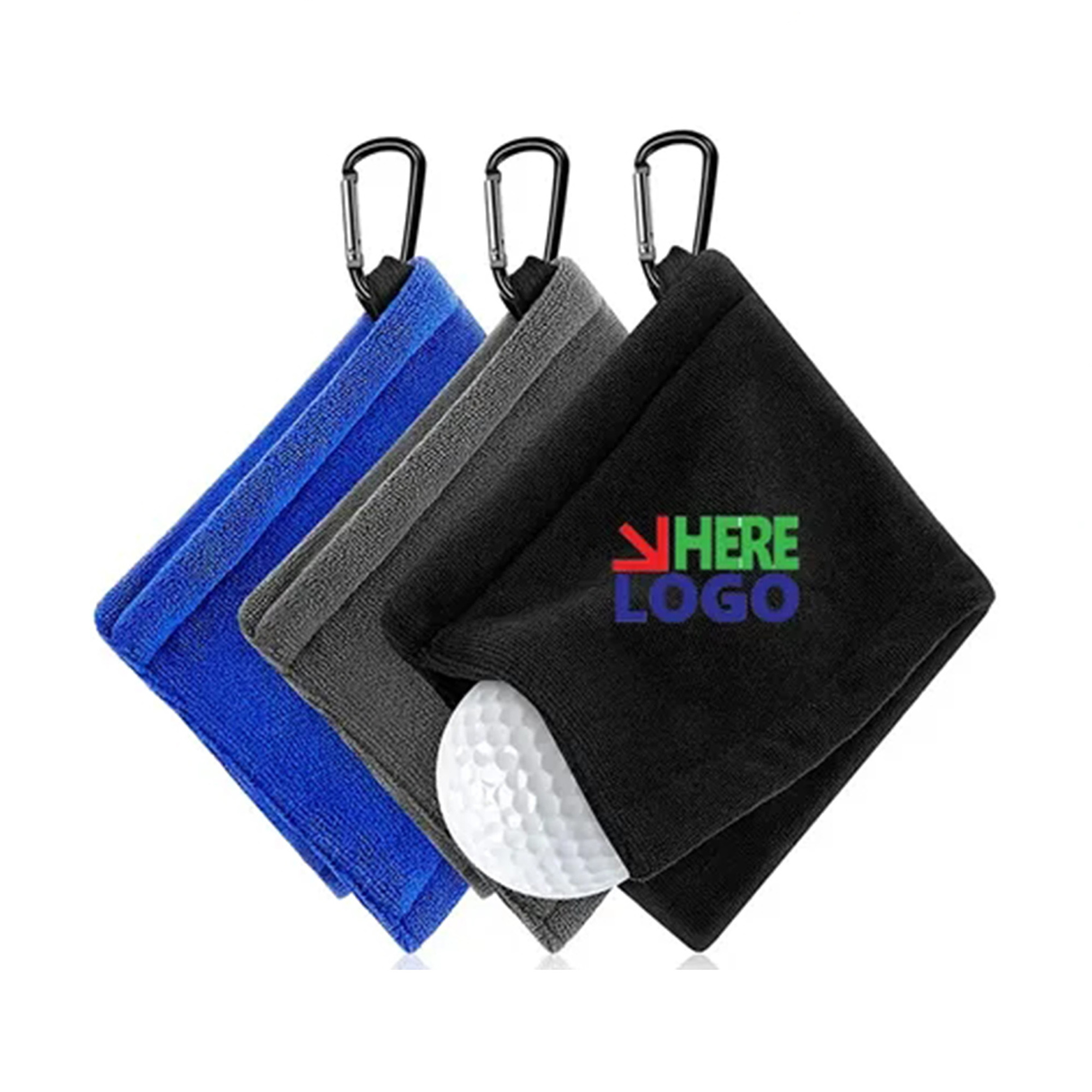 Golf Ball Towel With Clip 1