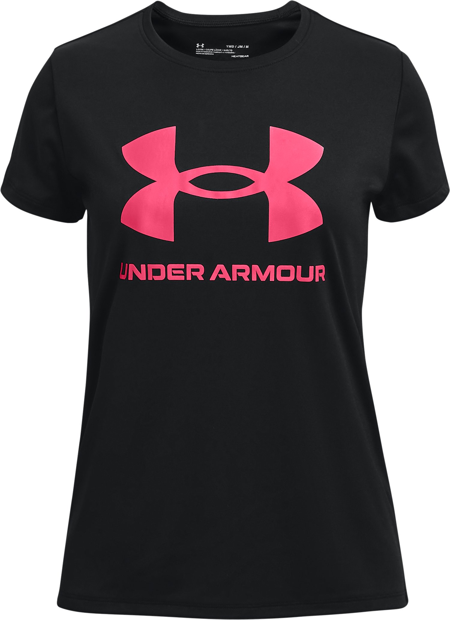 Girls' UA Tech Big Logo Short Sleeve  3