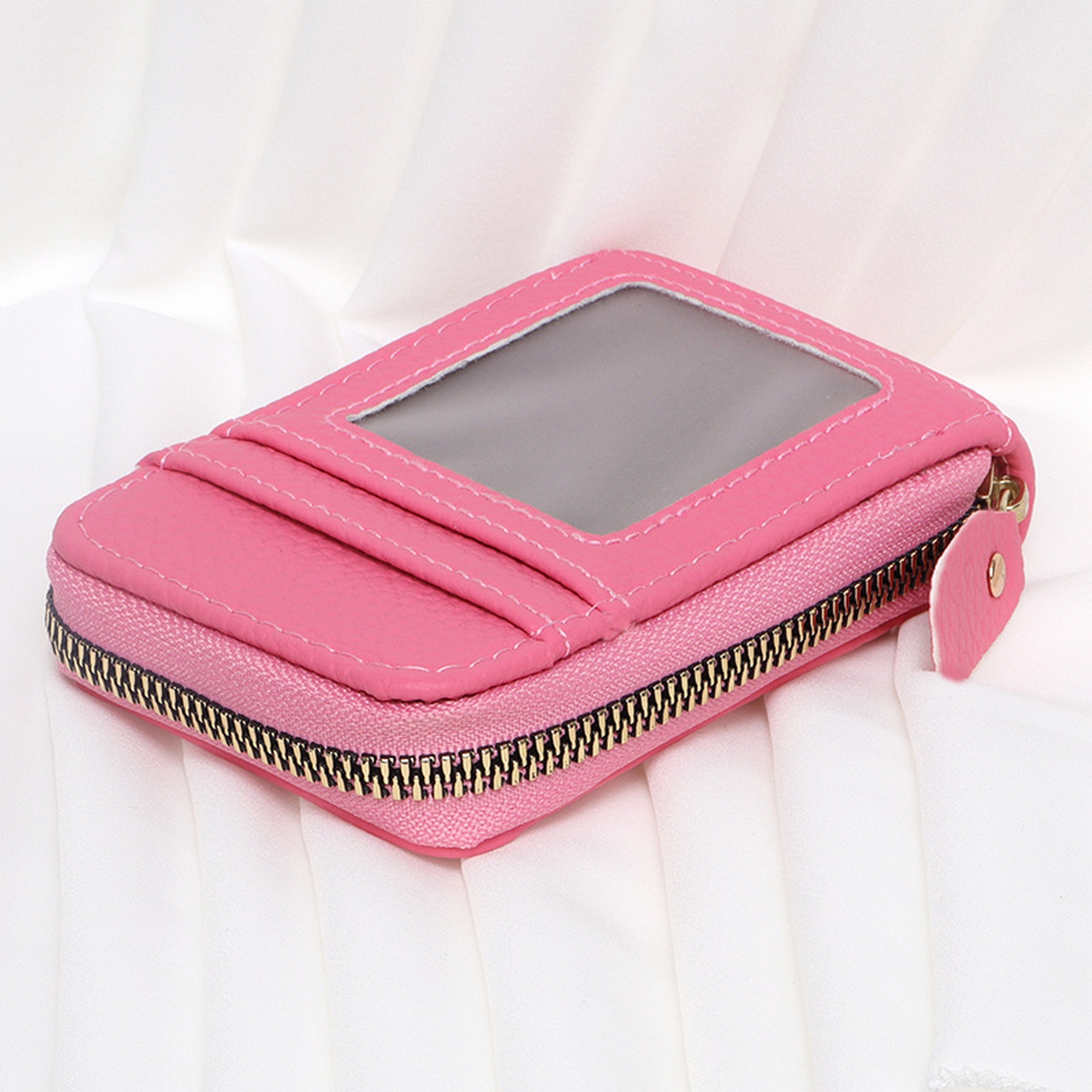 PU Lychee Pattern Multifunctional Large Capacity Organ Card Holder 2