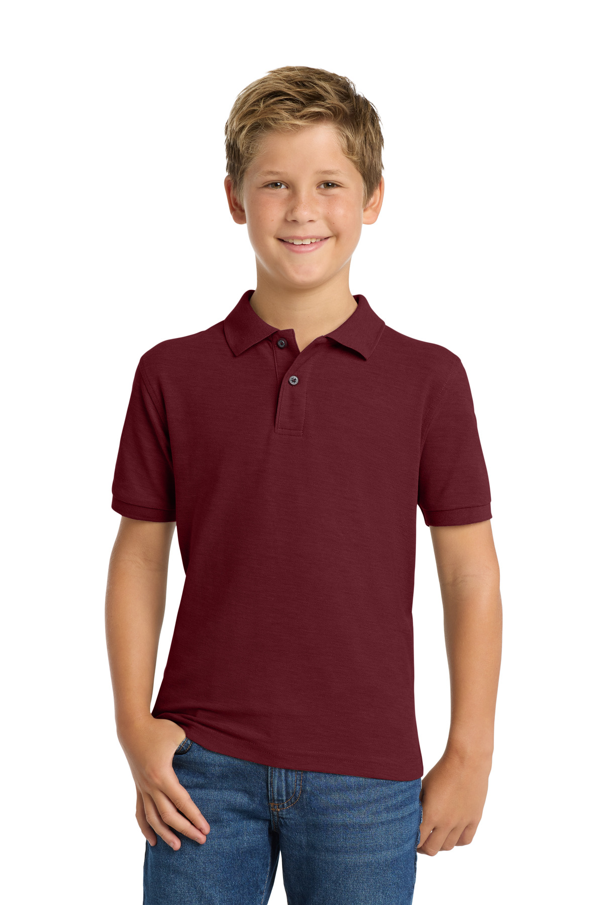 Port Authority Youth Silk Touch Polo. Y500 28