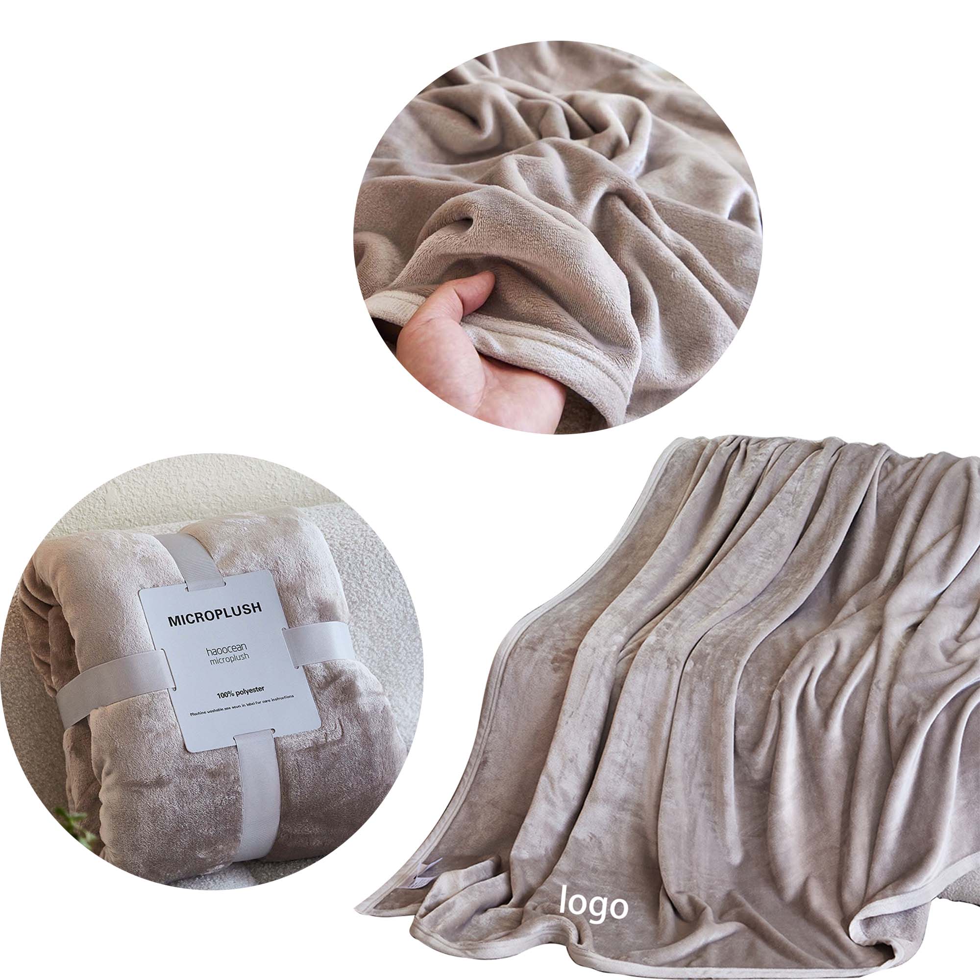 European Style Solid Color Flannel Blanket 2