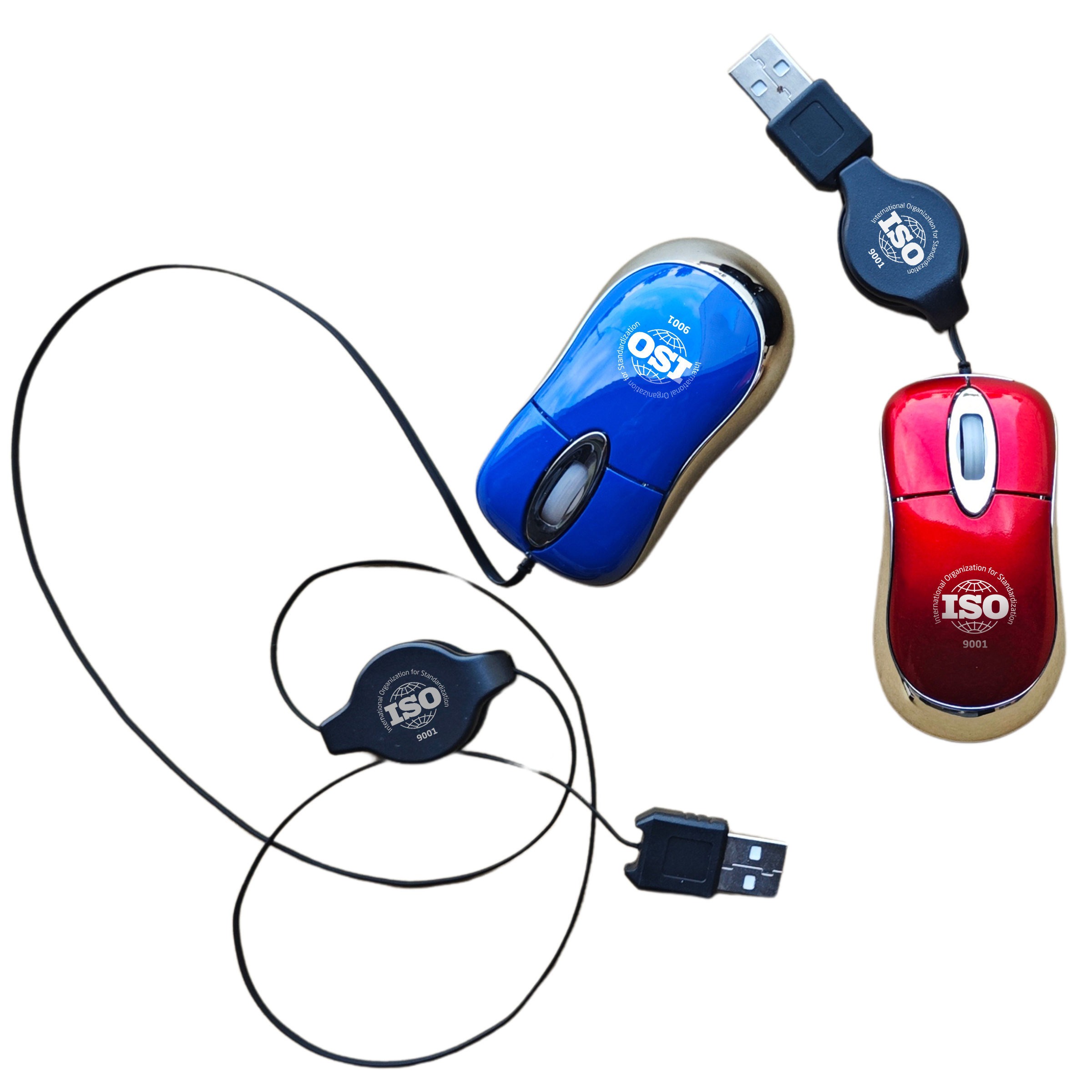 3D Super Mini Optical Mouse with Retractable Cord 4
