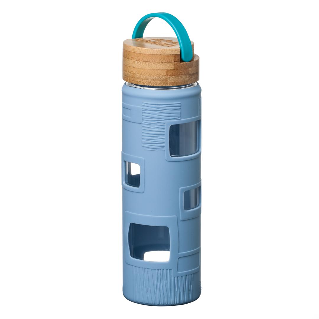 Astral Bottle w/Teal Lid - 22oz, custom glassware with logo imprint 16