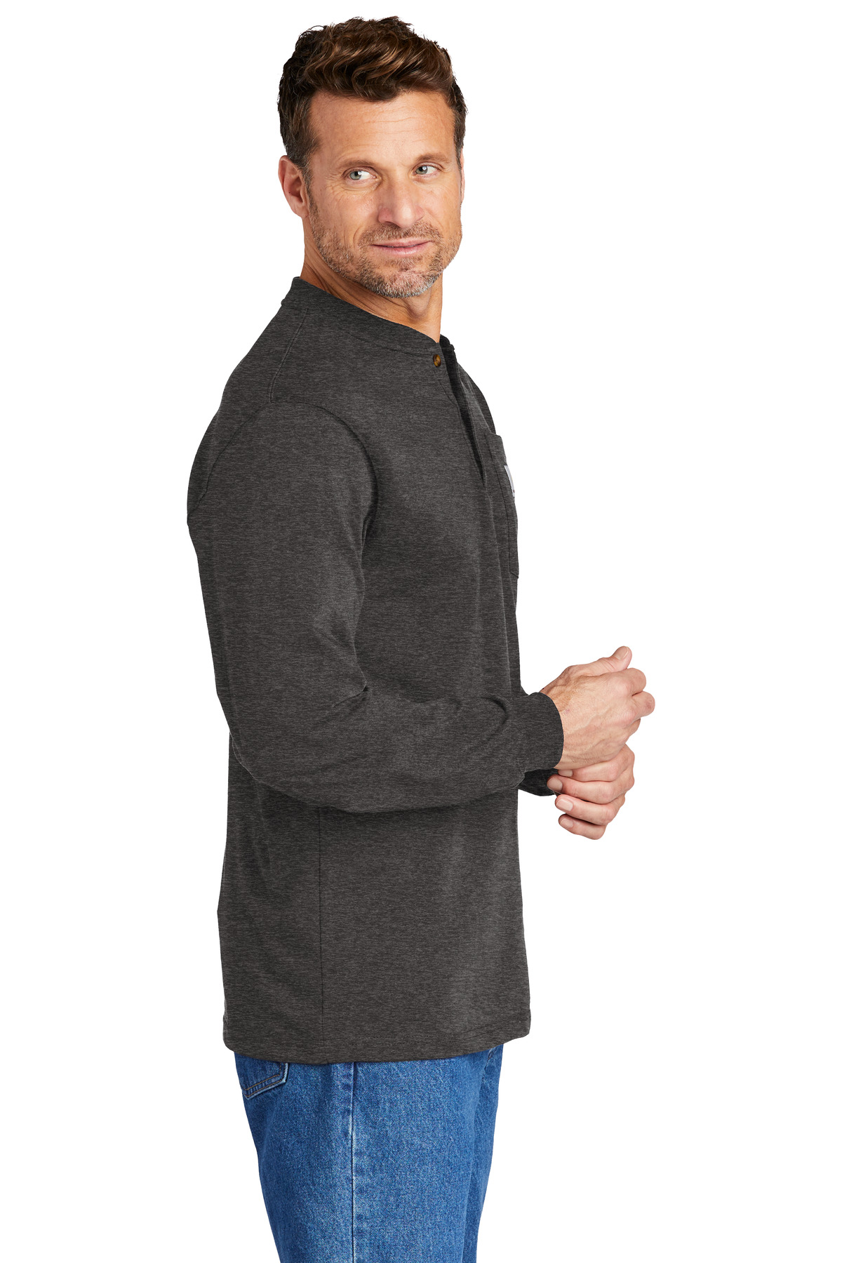 Carhartt Long Sleeve Henley T-Shirt CTK128 28