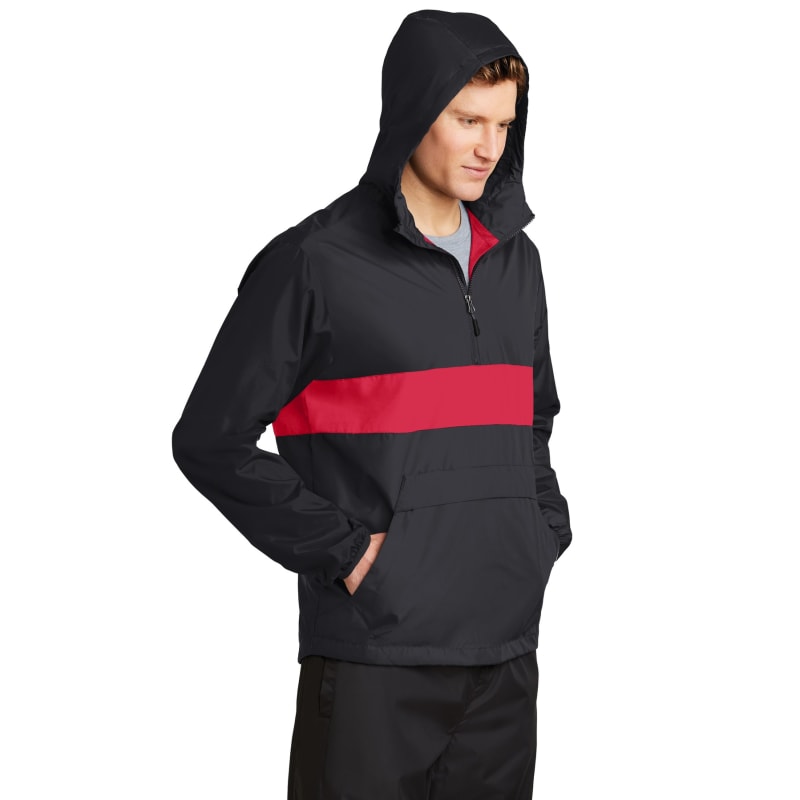Sport-Tek Zipped Pocket Anorak. 15