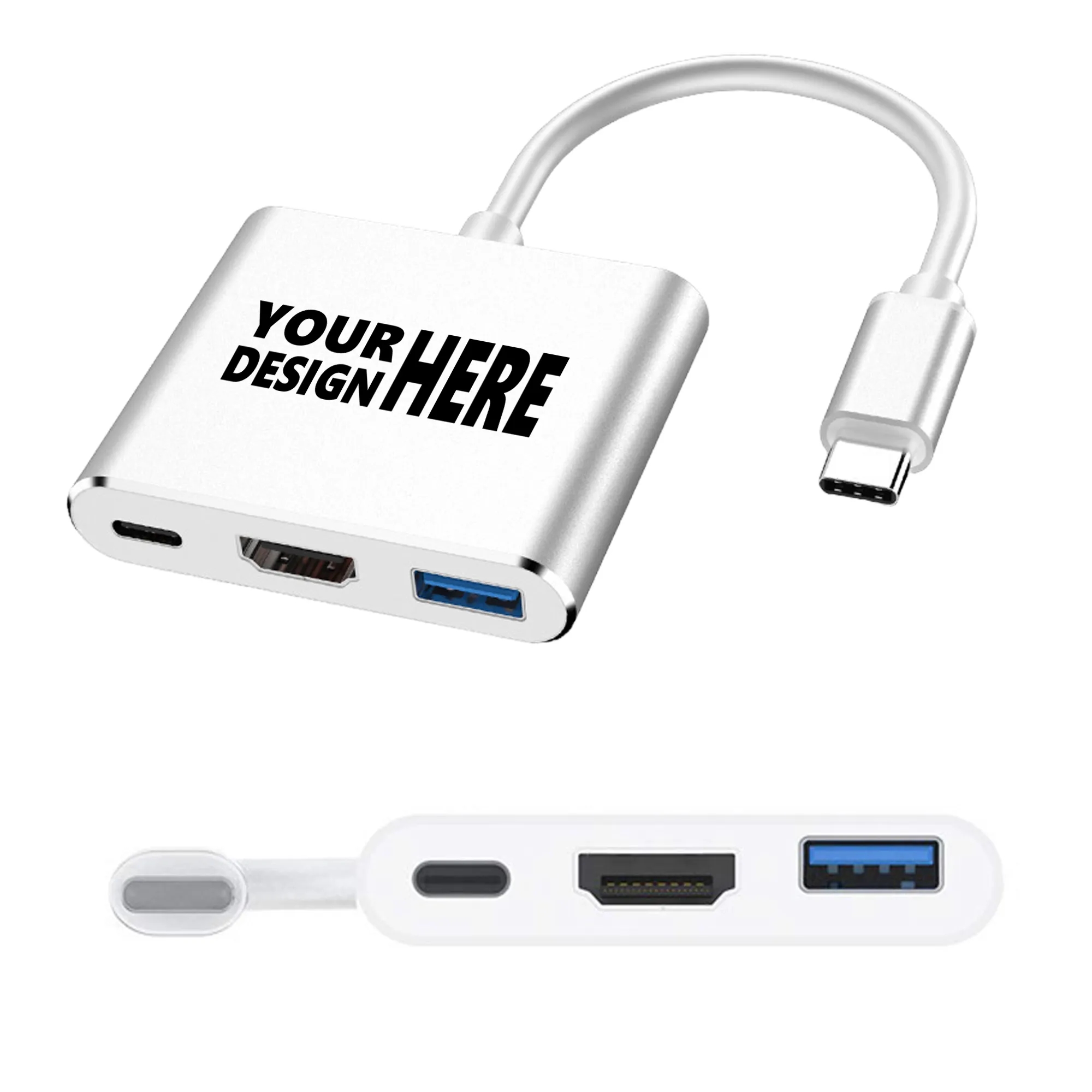 3 In 1 Type-C To HDMI Adapter
