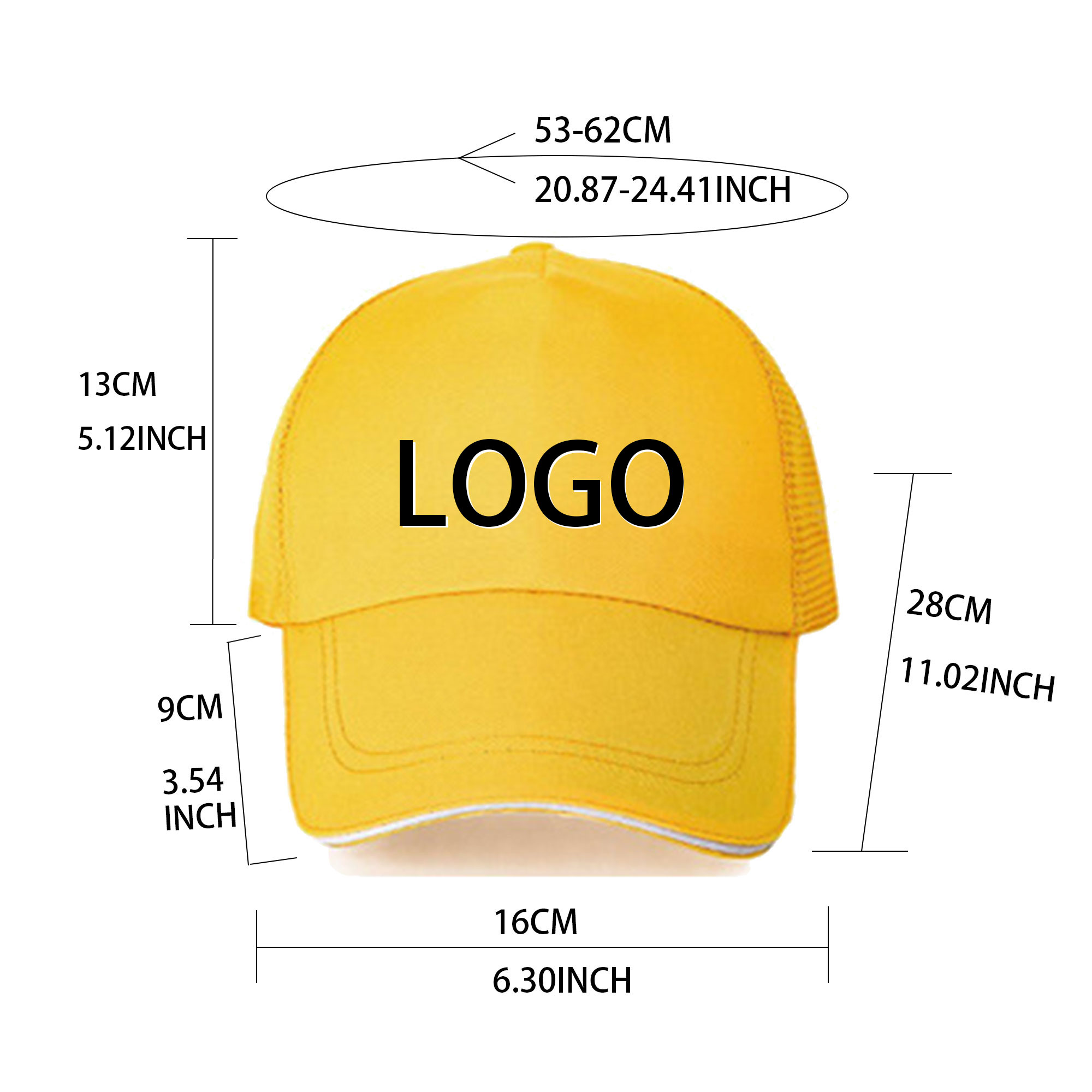 Breathable Cotton Visor Hat 2