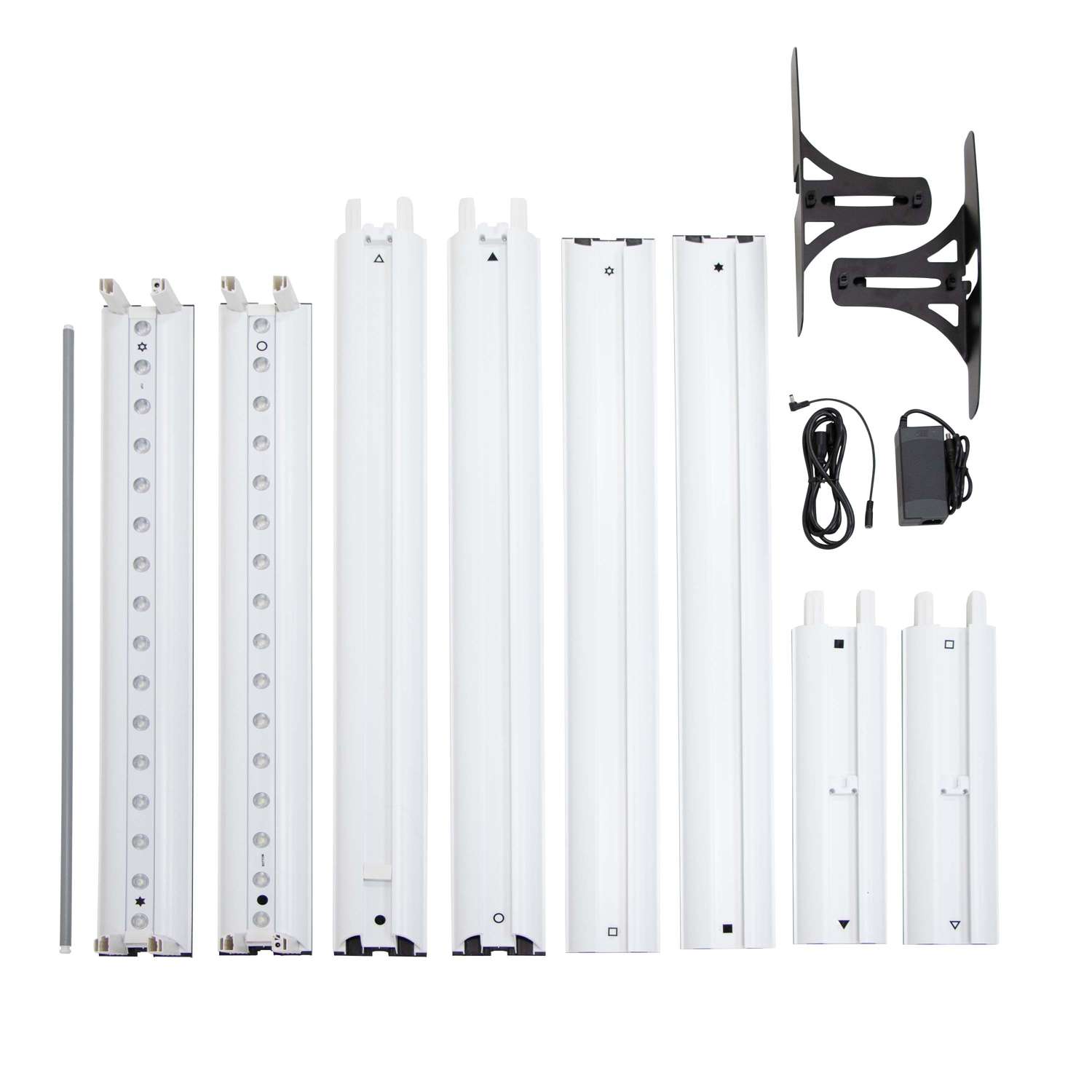 3'W x 6.5'H & 8'H Astra Wall Hardware 4