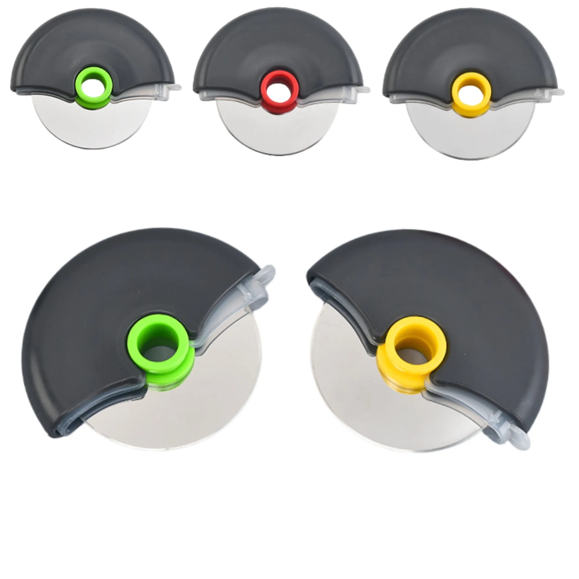 Circular Roller Pizza Knife With Protective Cover 5
