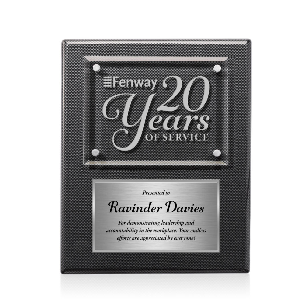 Gossamer Plaque - Carbon Fibre/Silver 4