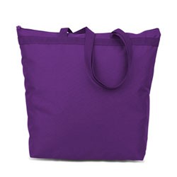 Large Zippered Tote Bag - Eco Friendly 16