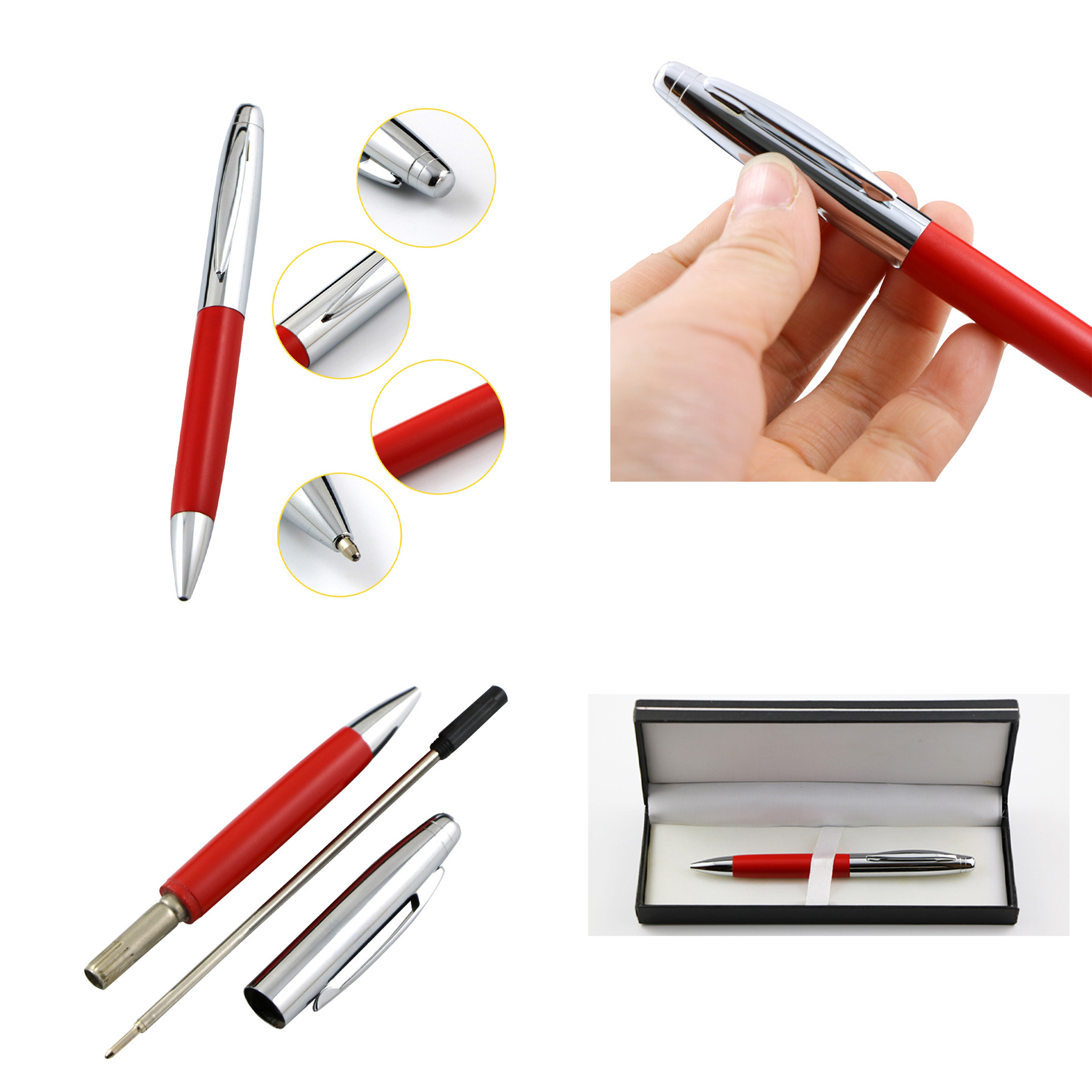 Wood Material Signature Rotating Pen