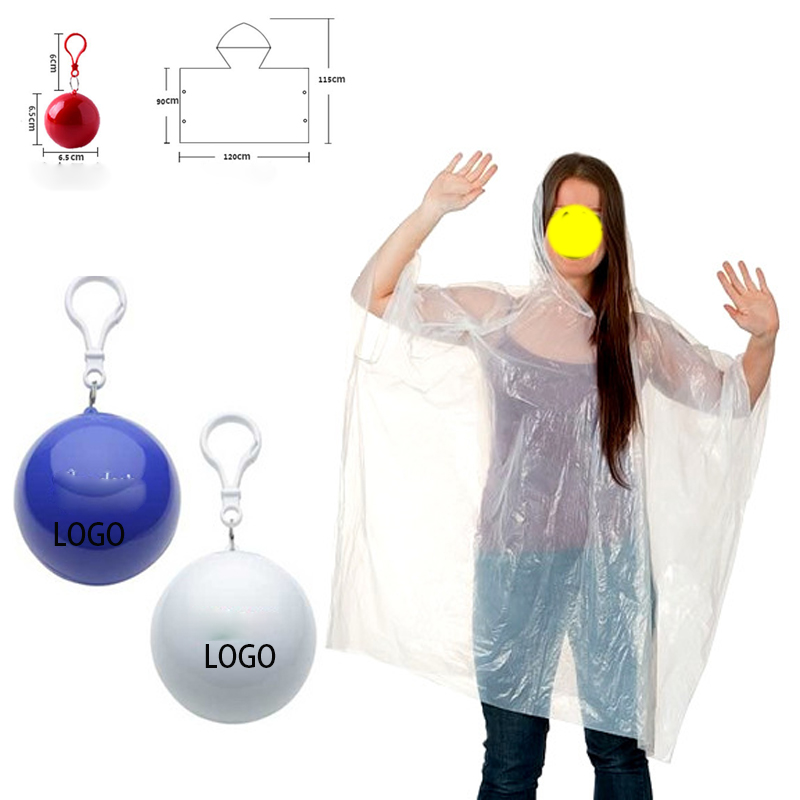 Disposable Plastic Ball Raincoats