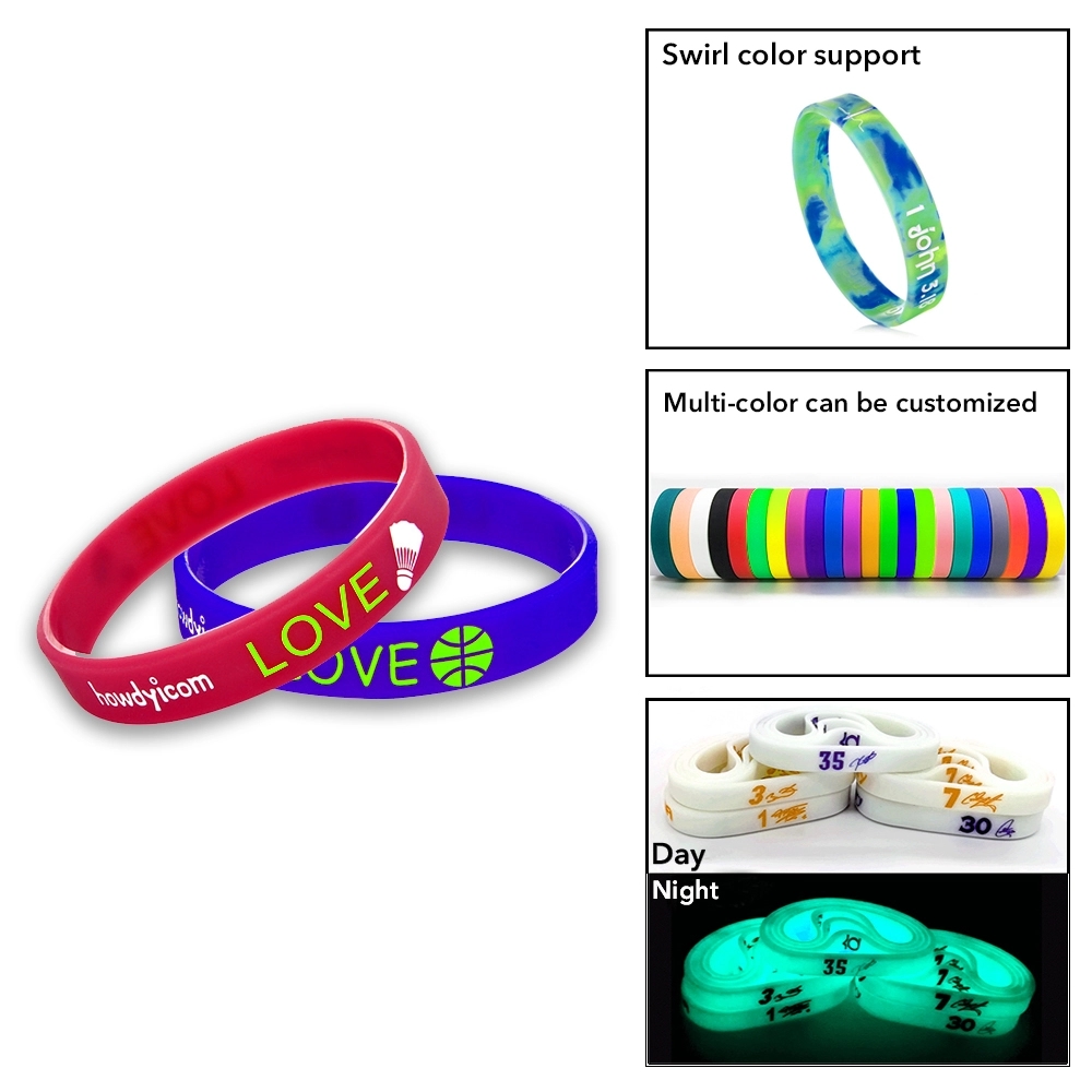 Glow In Dark Silicone Bracelets/Wristbands 2