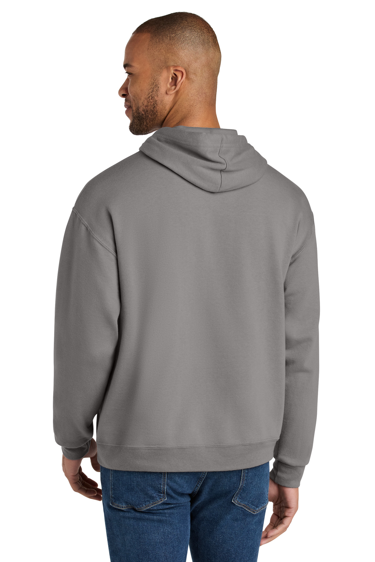 Jerzees Ultimate Unisex CVC Ring Spun Hooded Sweatshirt IC49M 80