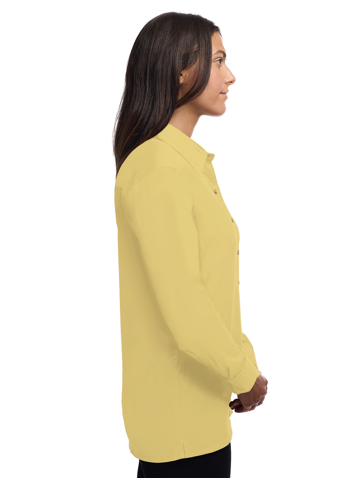Blue Generation - Women's Pocketless Long Sleeve Superblend Poplin Shirt 31