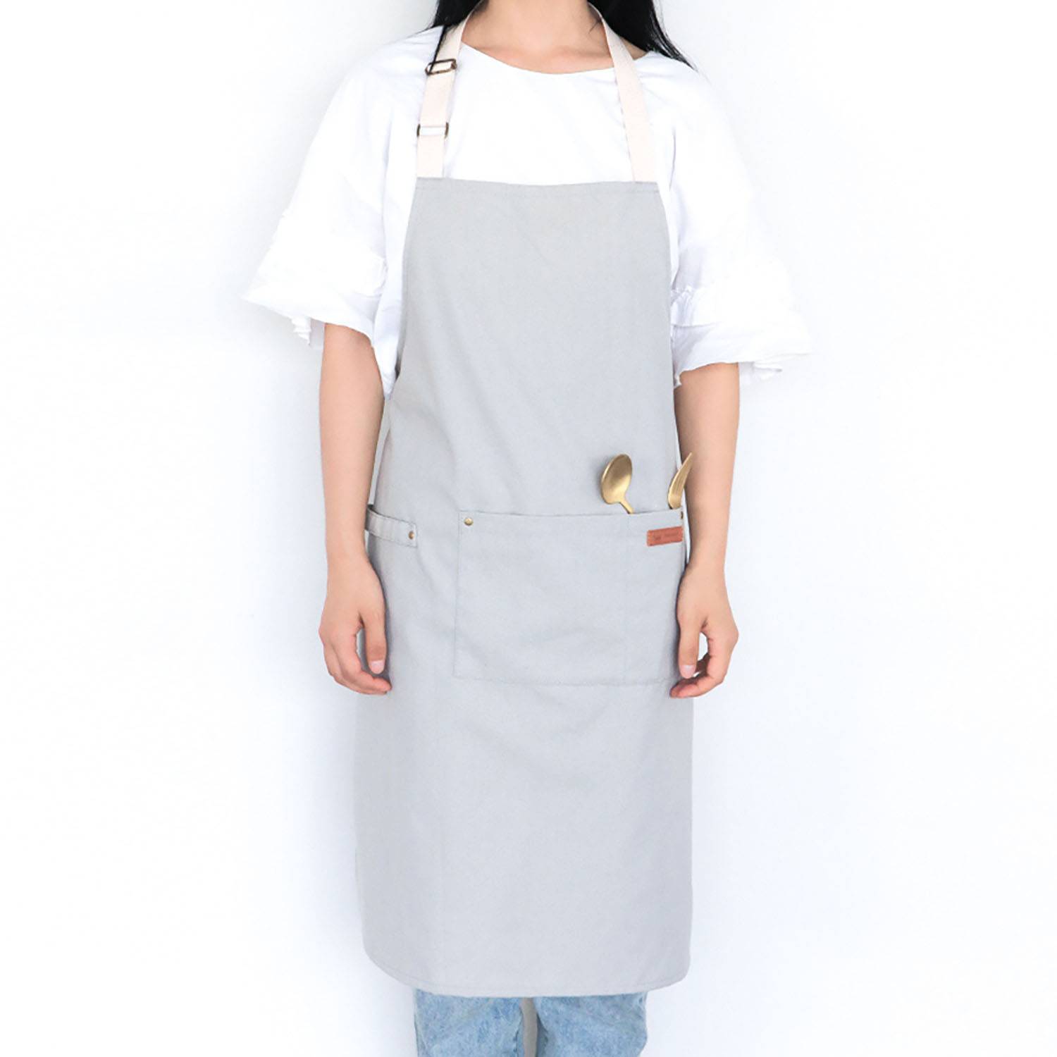 Canvas Apron with Front Pocket 4