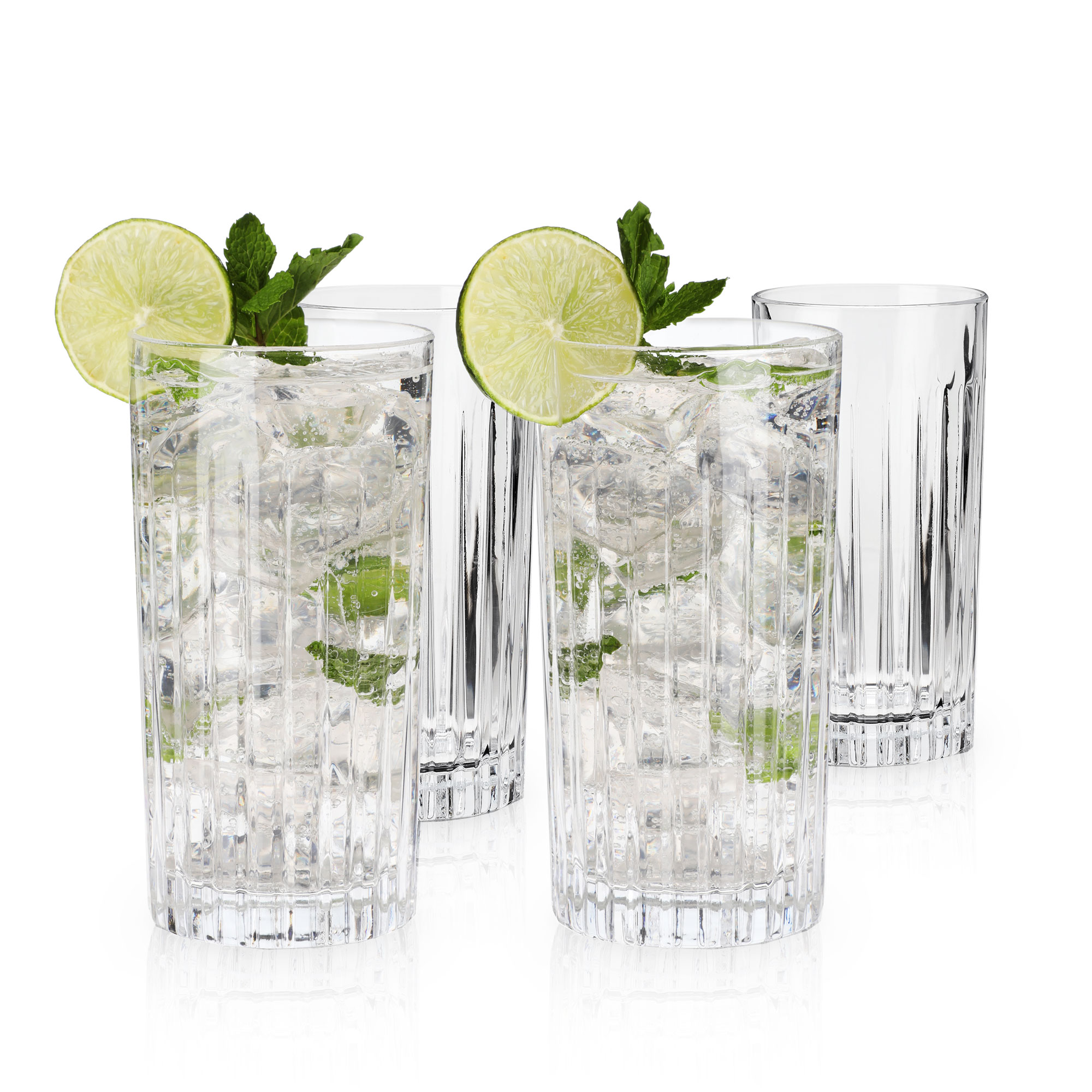 Viski® Reserve Milo Crystal Highball Glass, set of 4 9
