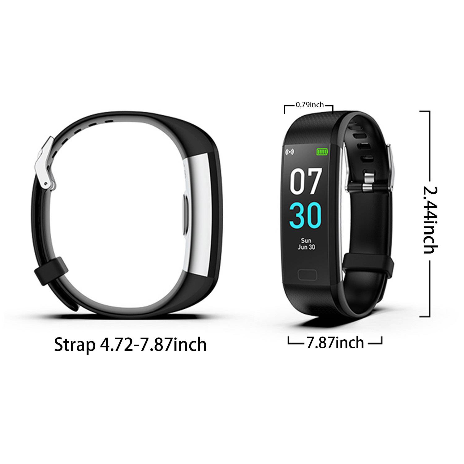 Waterproof Heart Rate Steps Sleep Tracker Watches 1