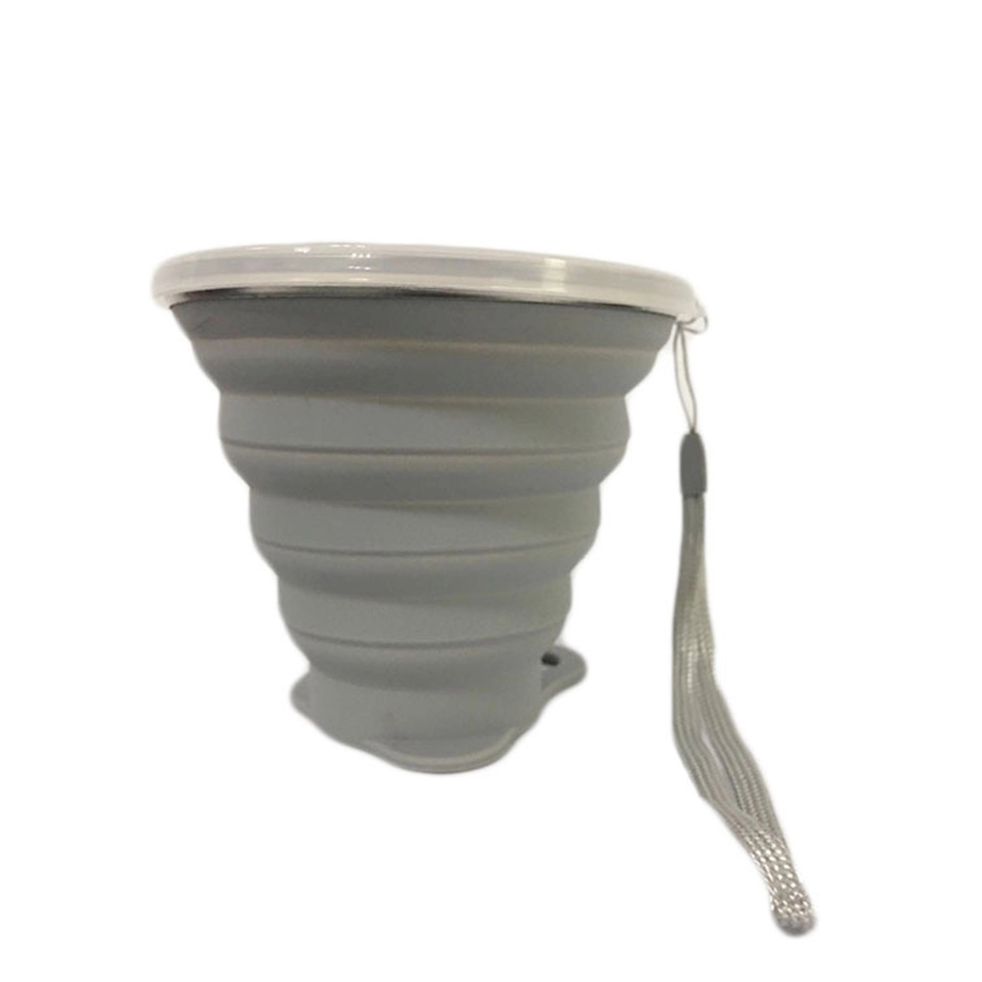 9 oz Silicone Collapsible Travel Cup With Lid 5